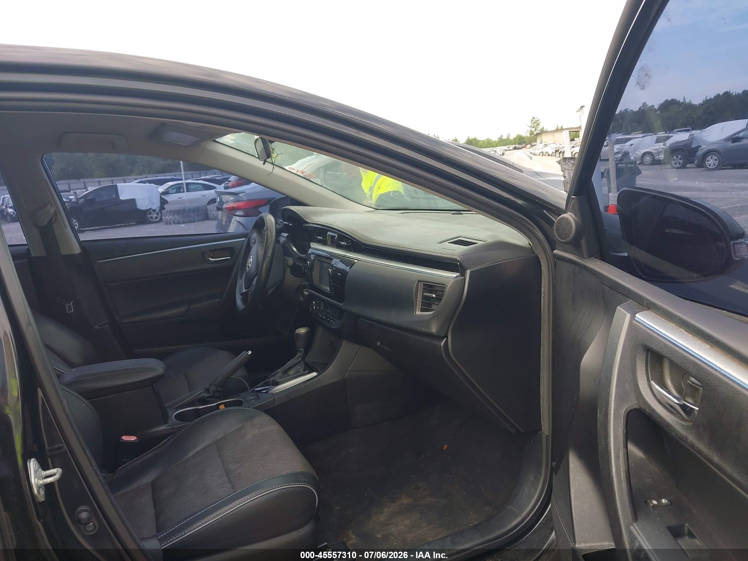 2014 Toyota Corolla S Plus Black vin: 2T1BURHE5EC203318
