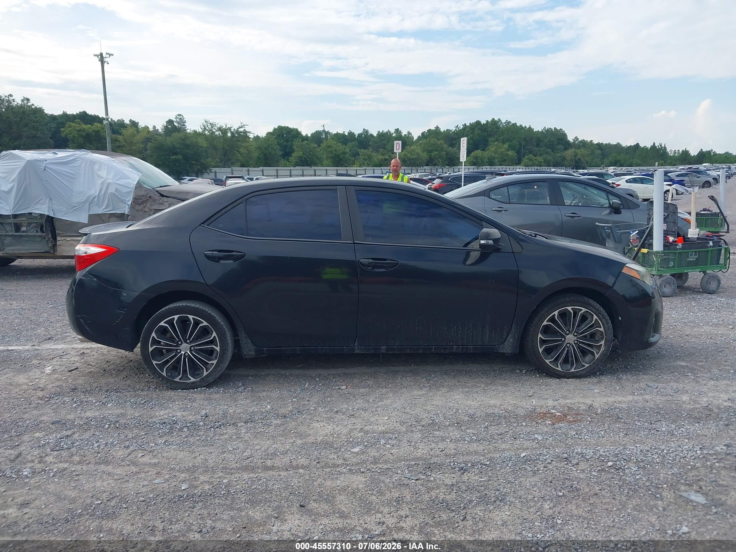 2014 Toyota Corolla S Plus Black vin: 2T1BURHE5EC203318