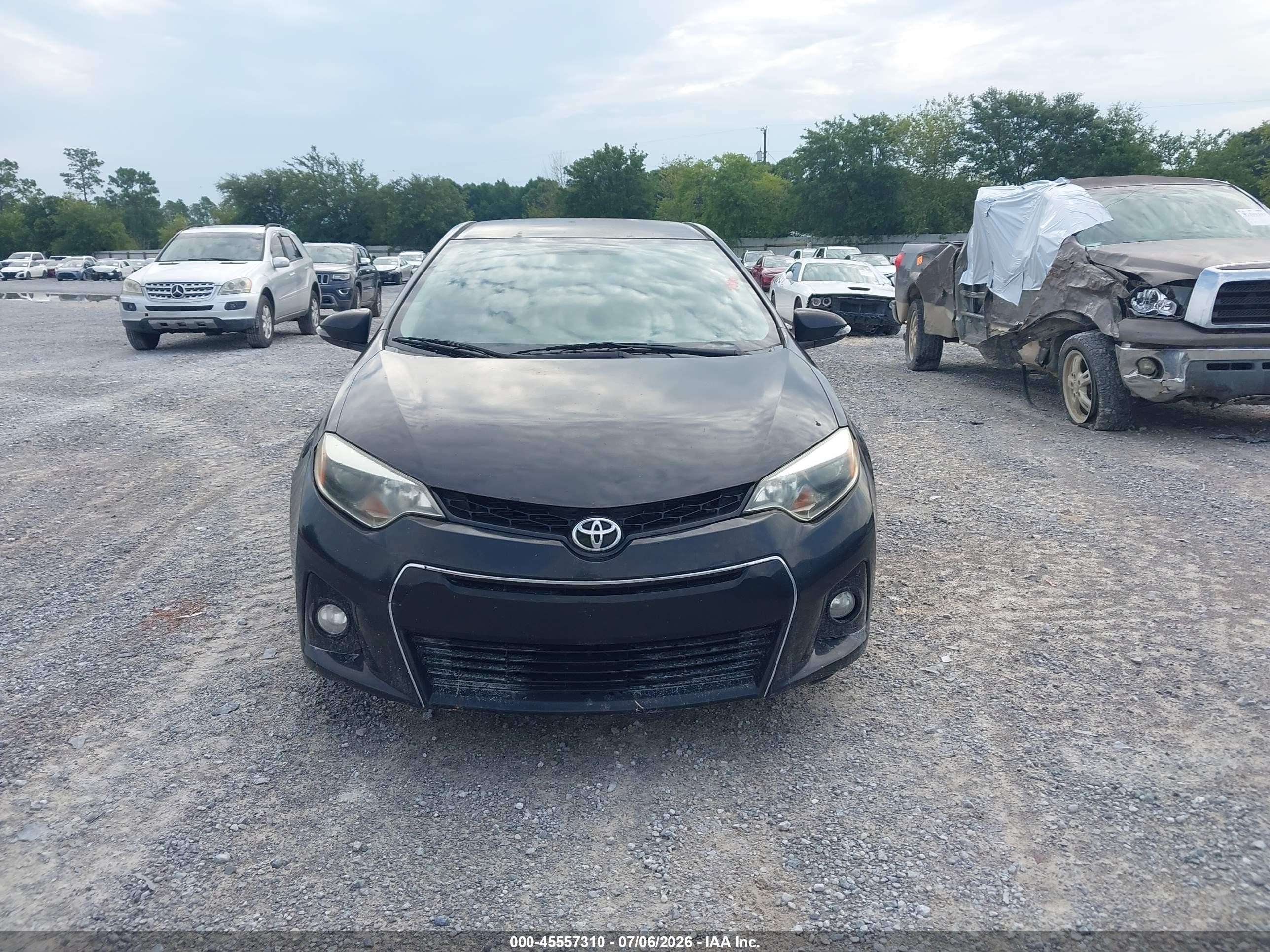 2014 Toyota Corolla S Plus Black vin: 2T1BURHE5EC203318