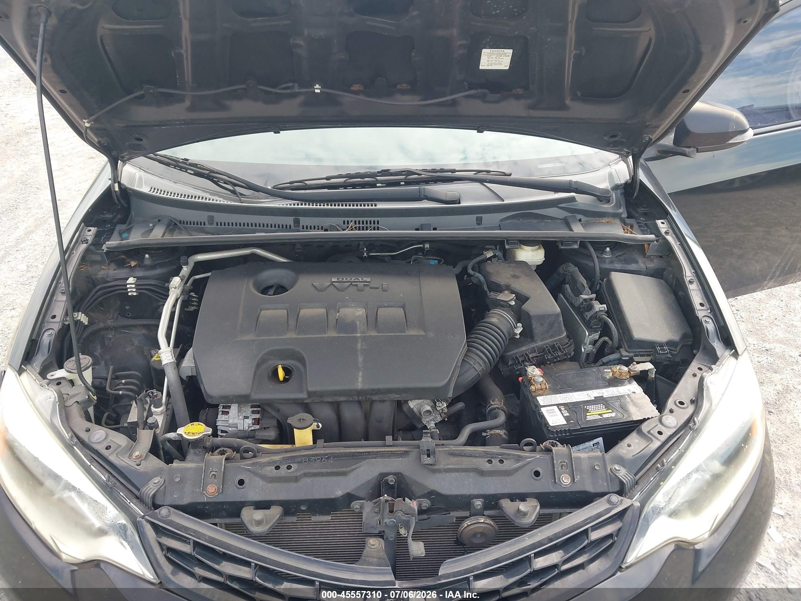 2014 Toyota Corolla S Plus Black vin: 2T1BURHE5EC203318