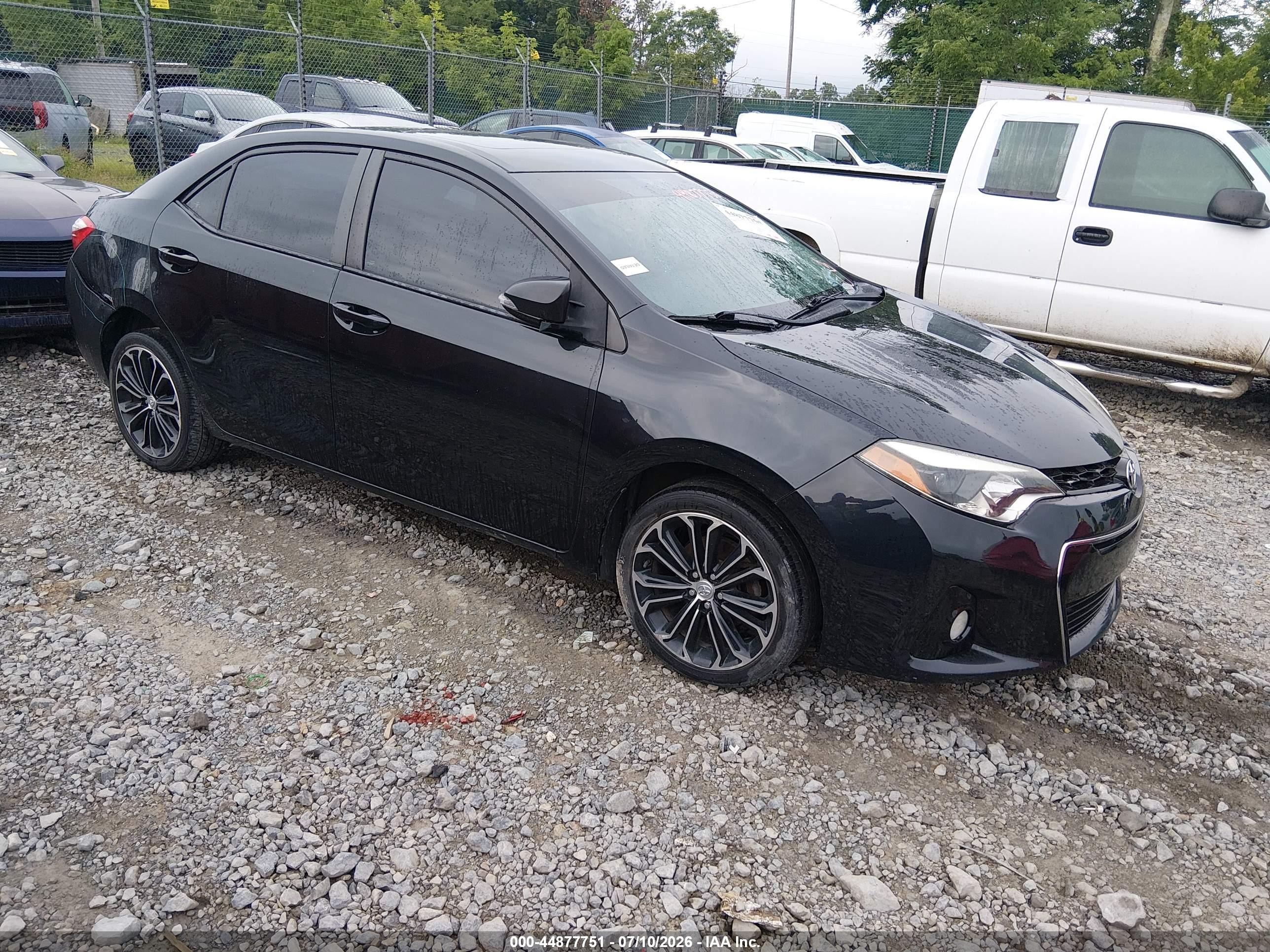 2014 Toyota Corolla S Plus Black vin: 2T1BURHE5EC210799