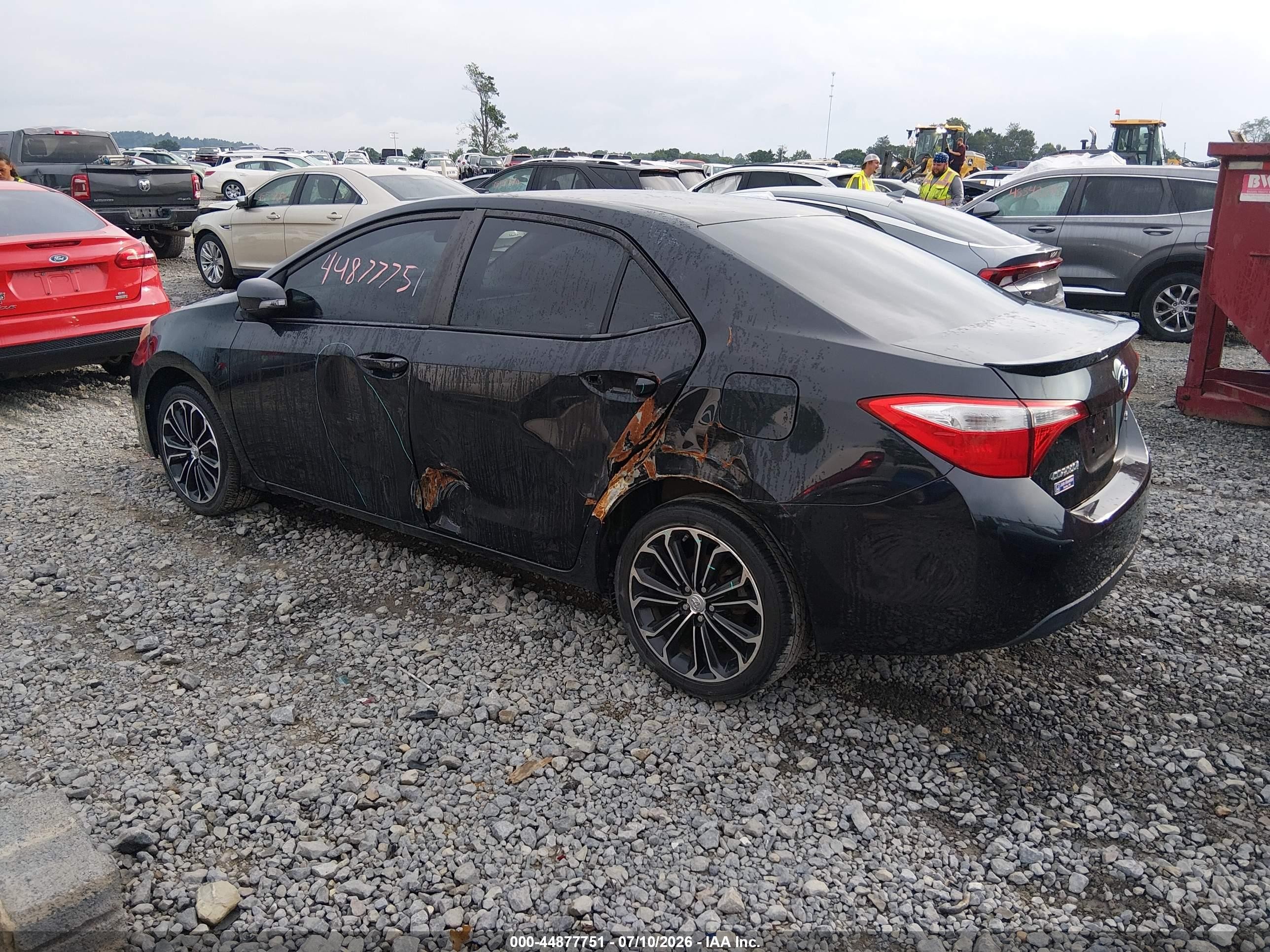 2014 Toyota Corolla S Plus Black vin: 2T1BURHE5EC210799