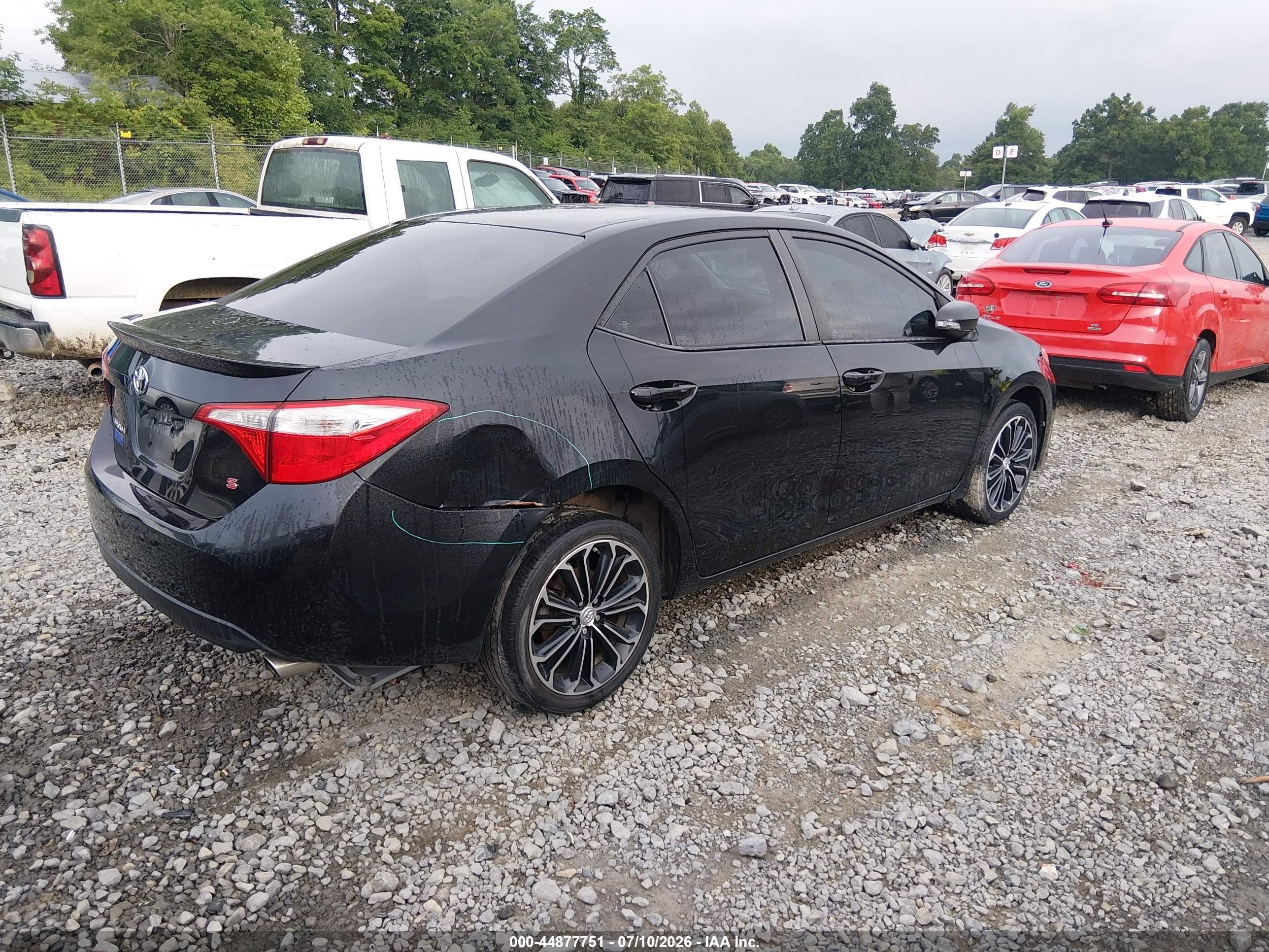 2014 Toyota Corolla S Plus Black vin: 2T1BURHE5EC210799