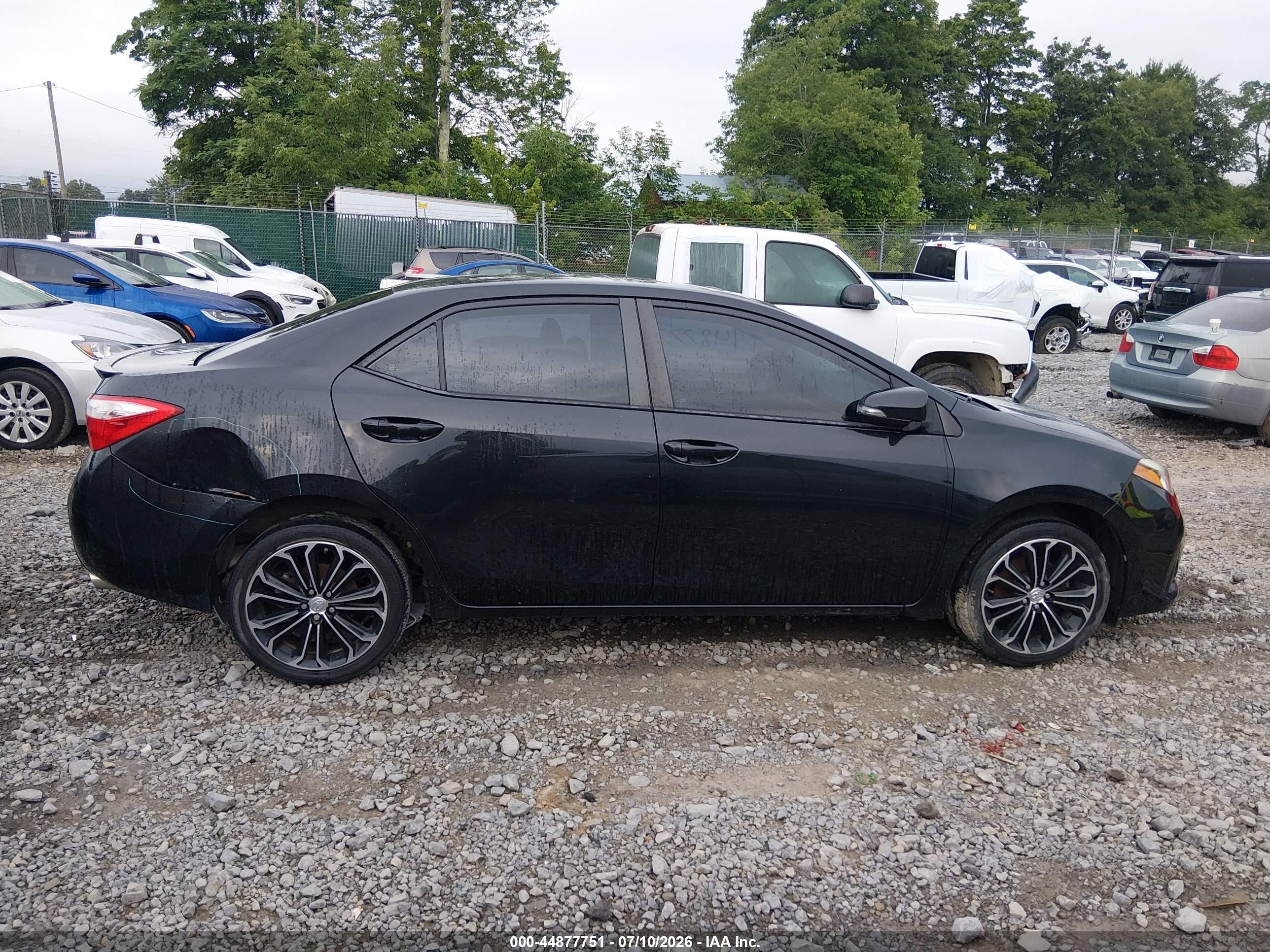2014 Toyota Corolla S Plus Black vin: 2T1BURHE5EC210799