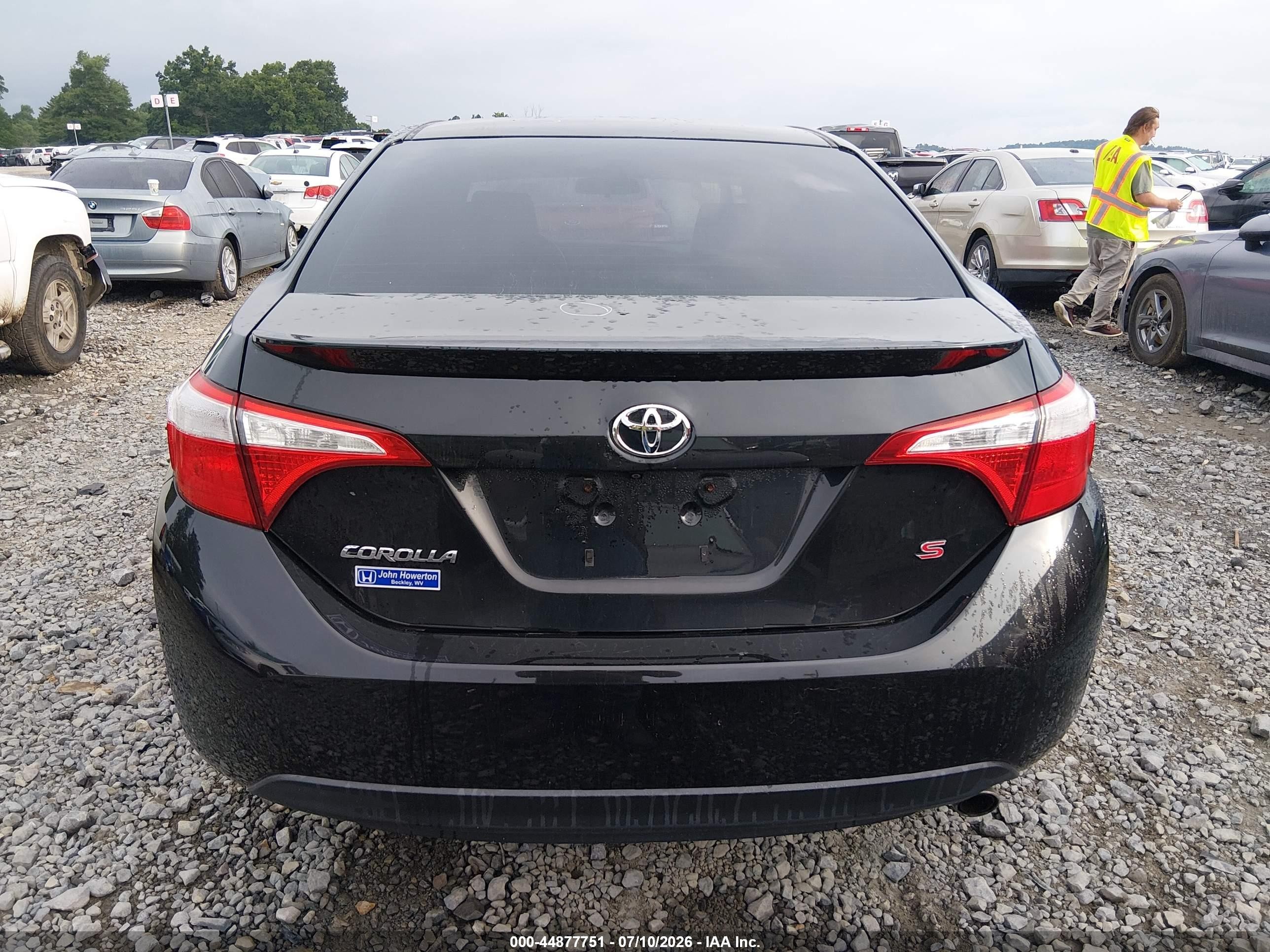 2014 Toyota Corolla S Plus Black vin: 2T1BURHE5EC210799