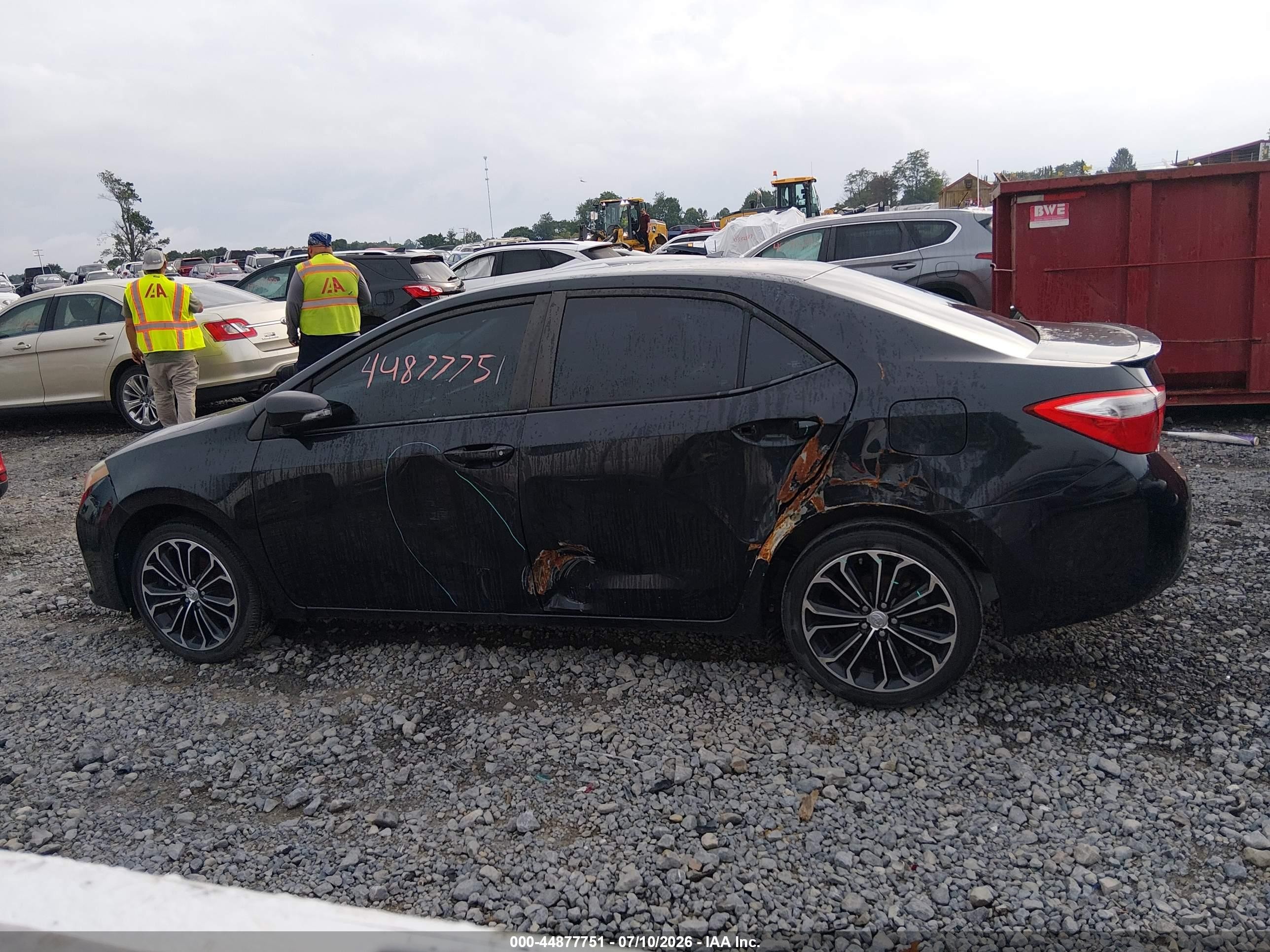 2014 Toyota Corolla S Plus Black vin: 2T1BURHE5EC210799