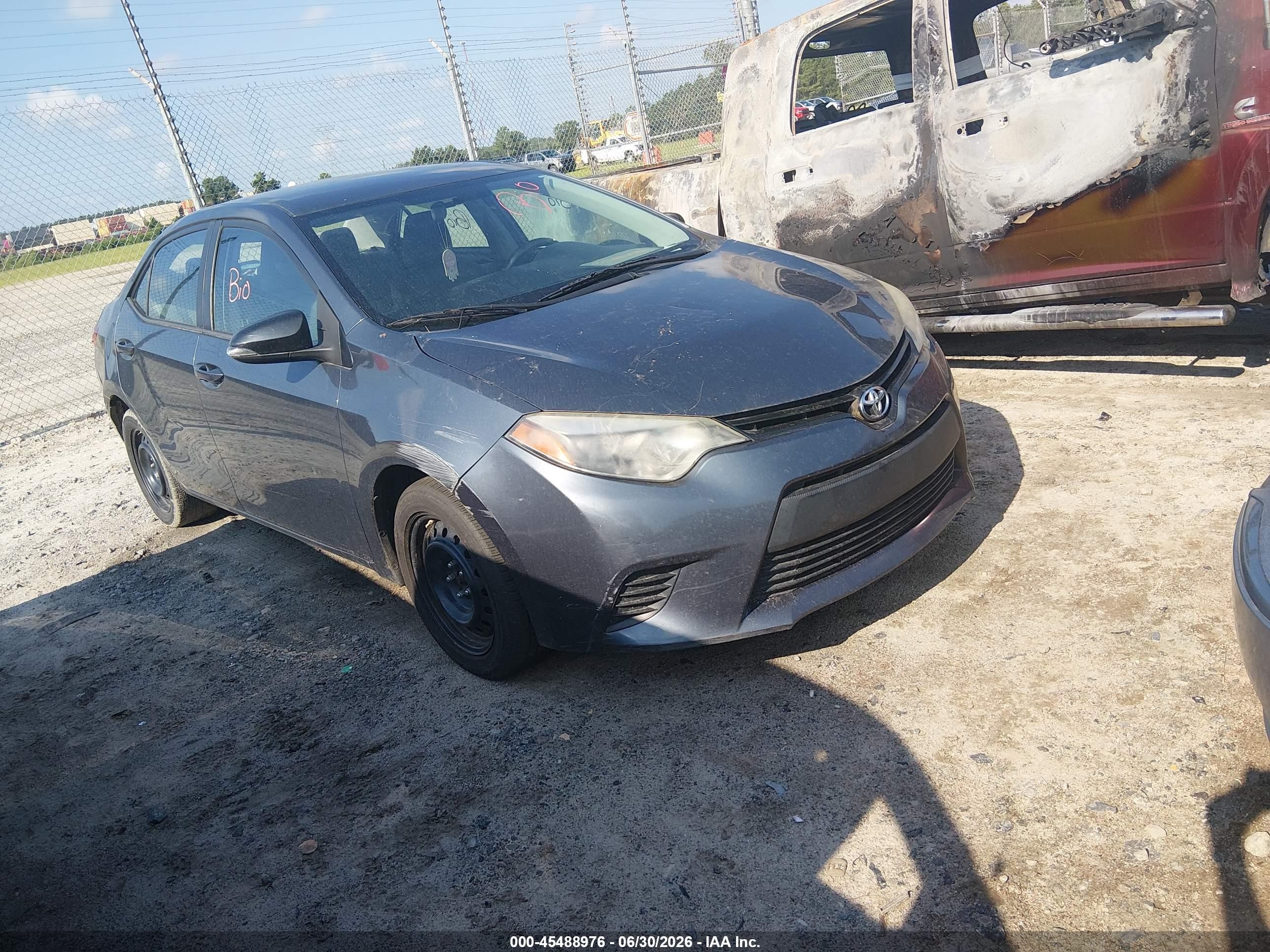 2014 Toyota Corolla Le Синий vin: 2T1BURHE5EC212844