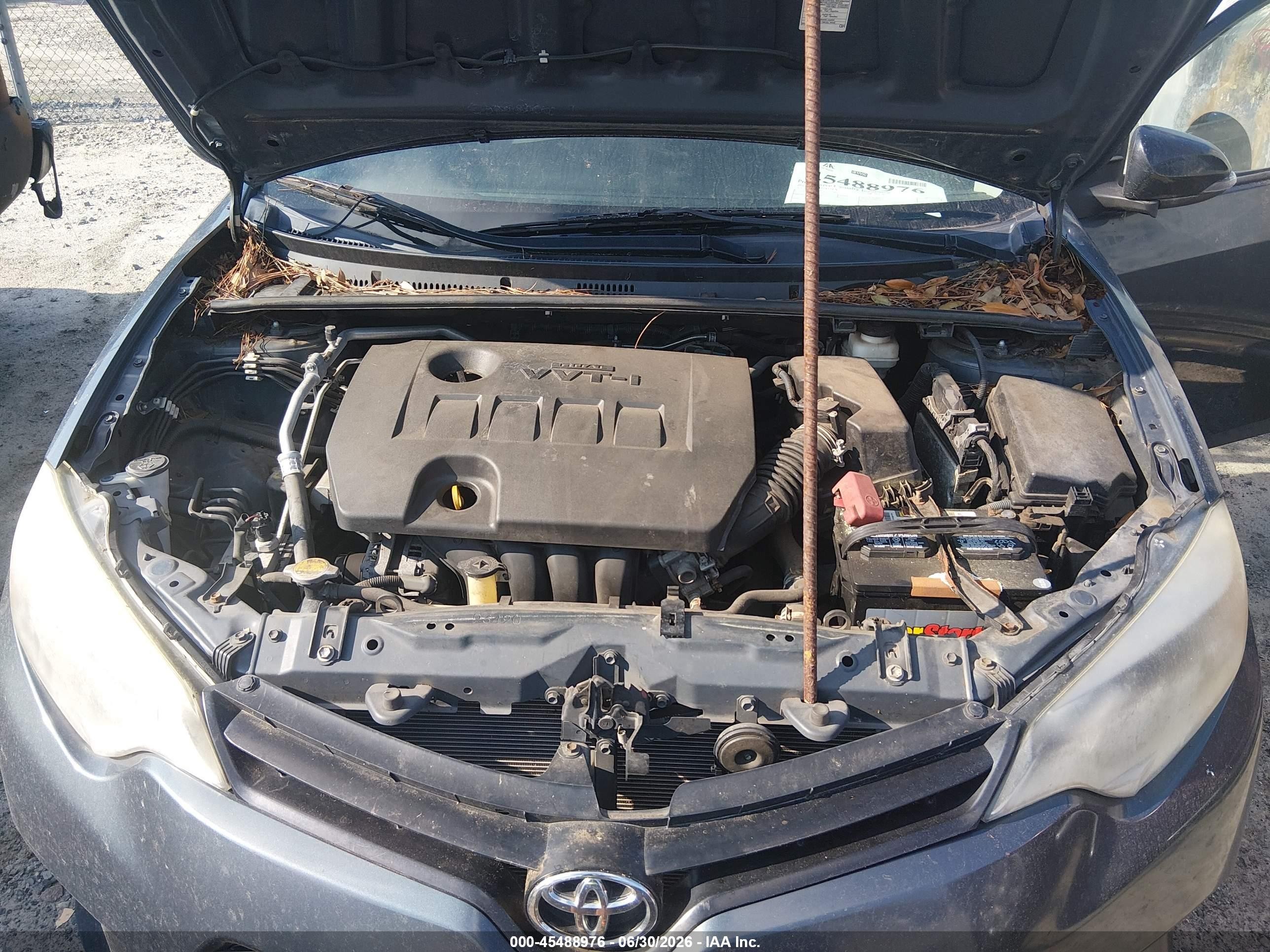 2014 Toyota Corolla Le Blue vin: 2T1BURHE5EC212844