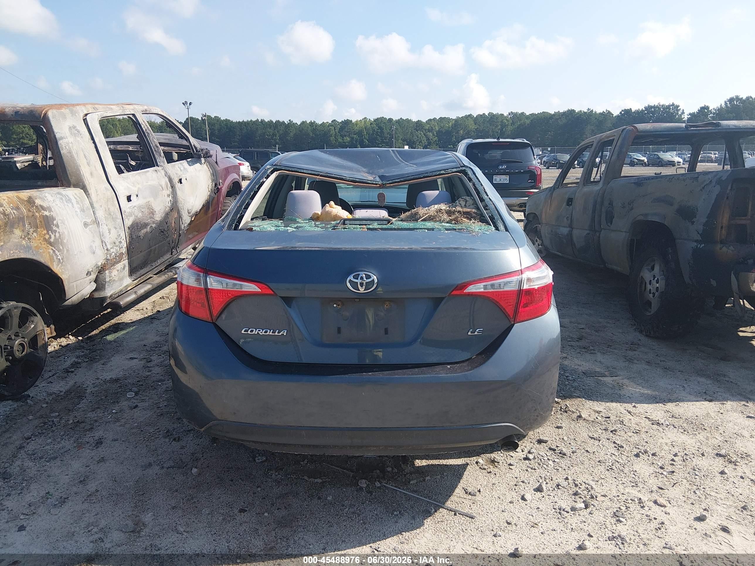 2014 Toyota Corolla Le Blue vin: 2T1BURHE5EC212844