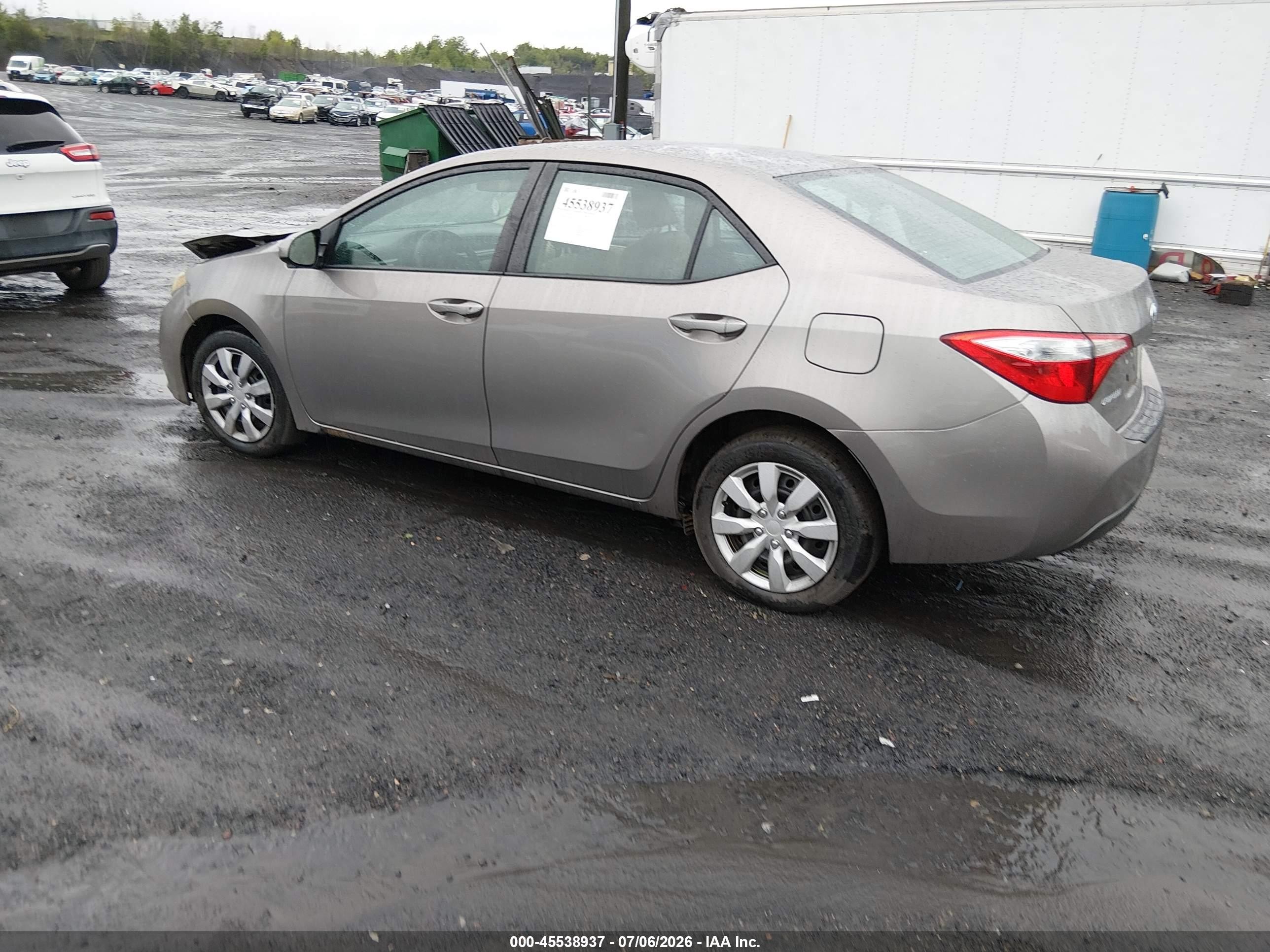 2014 Toyota Corolla Le Gray vin: 2T1BURHE5EC215890
