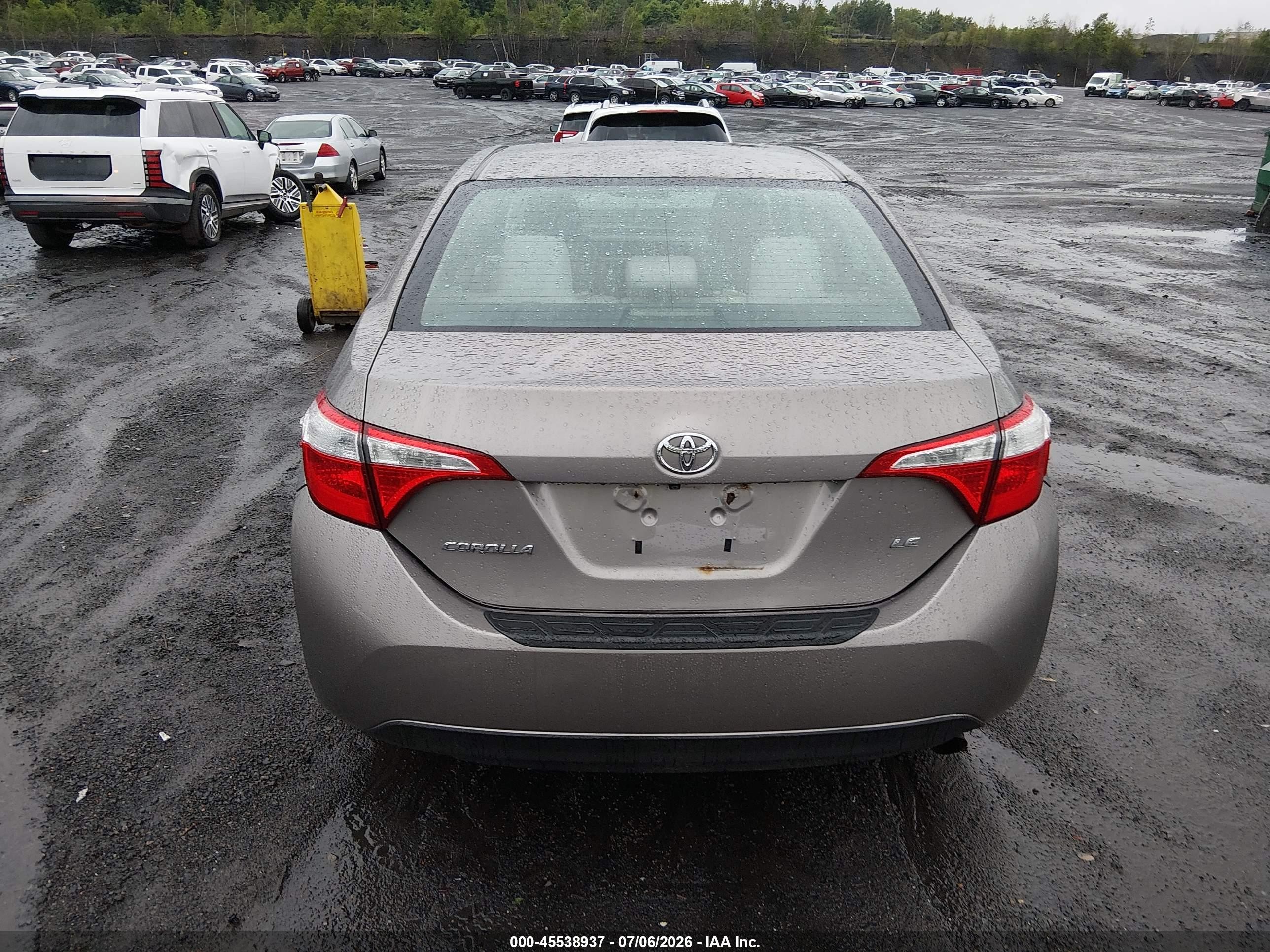 2014 Toyota Corolla Le Gray vin: 2T1BURHE5EC215890