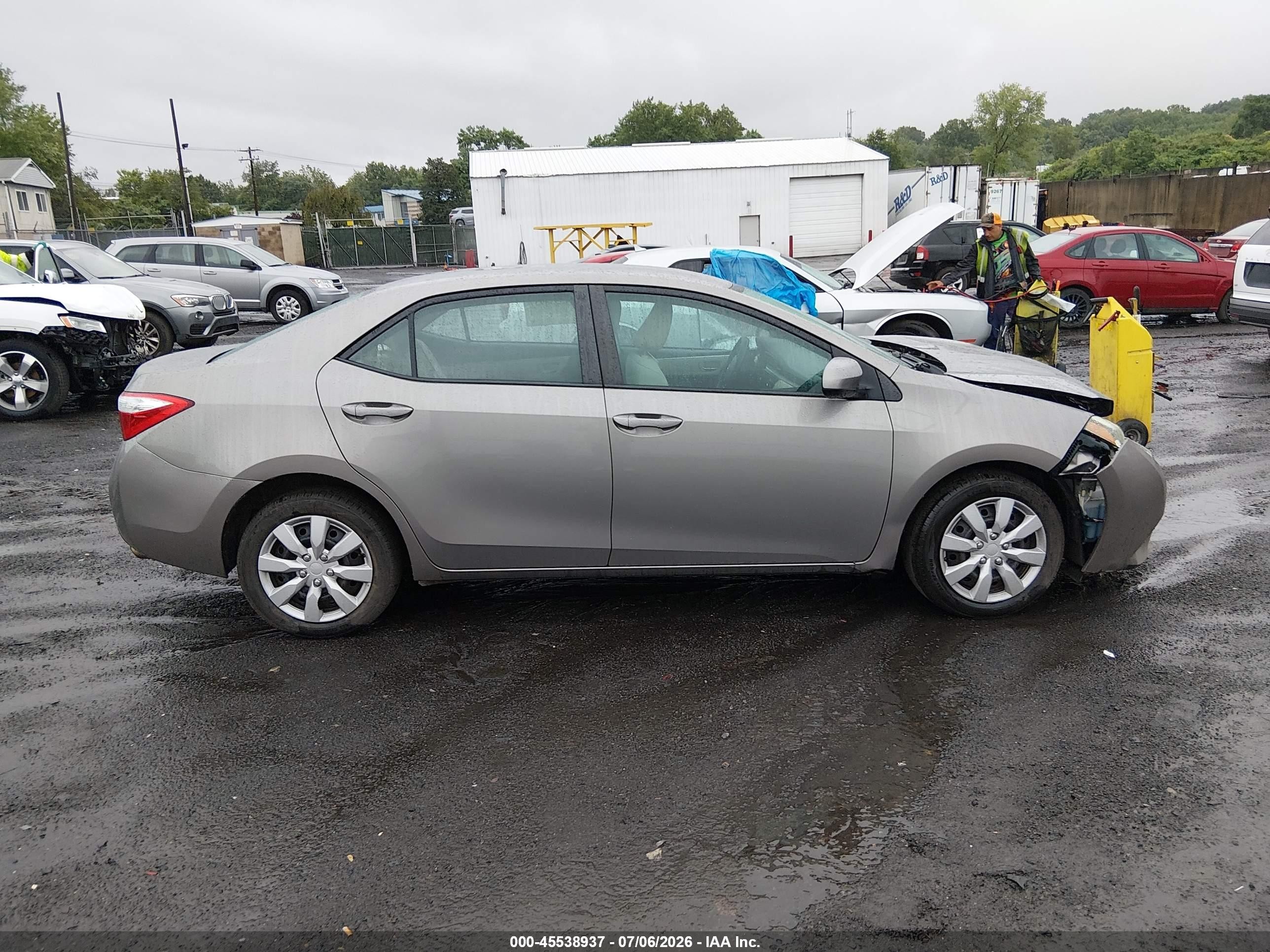 2014 Toyota Corolla Le Gray vin: 2T1BURHE5EC215890
