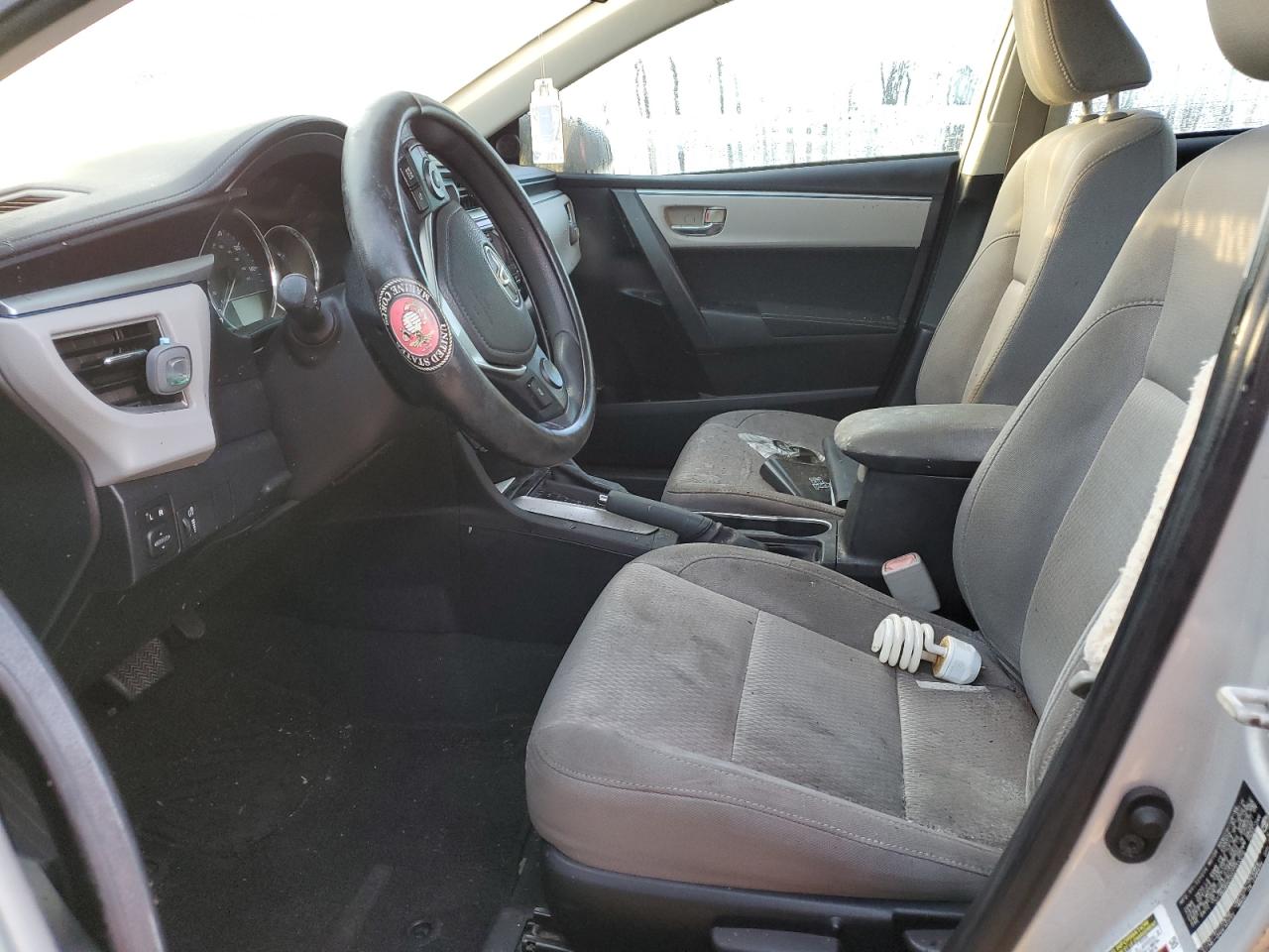2014 Toyota Corolla L Silver vin: 2T1BURHE5EC223374