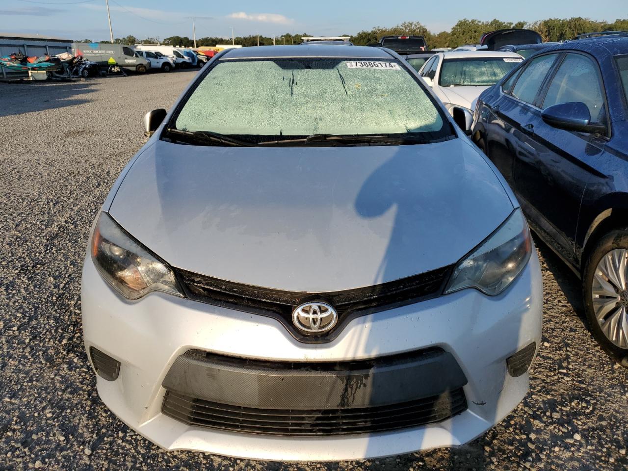 2014 Toyota Corolla L Silver vin: 2T1BURHE5EC223374