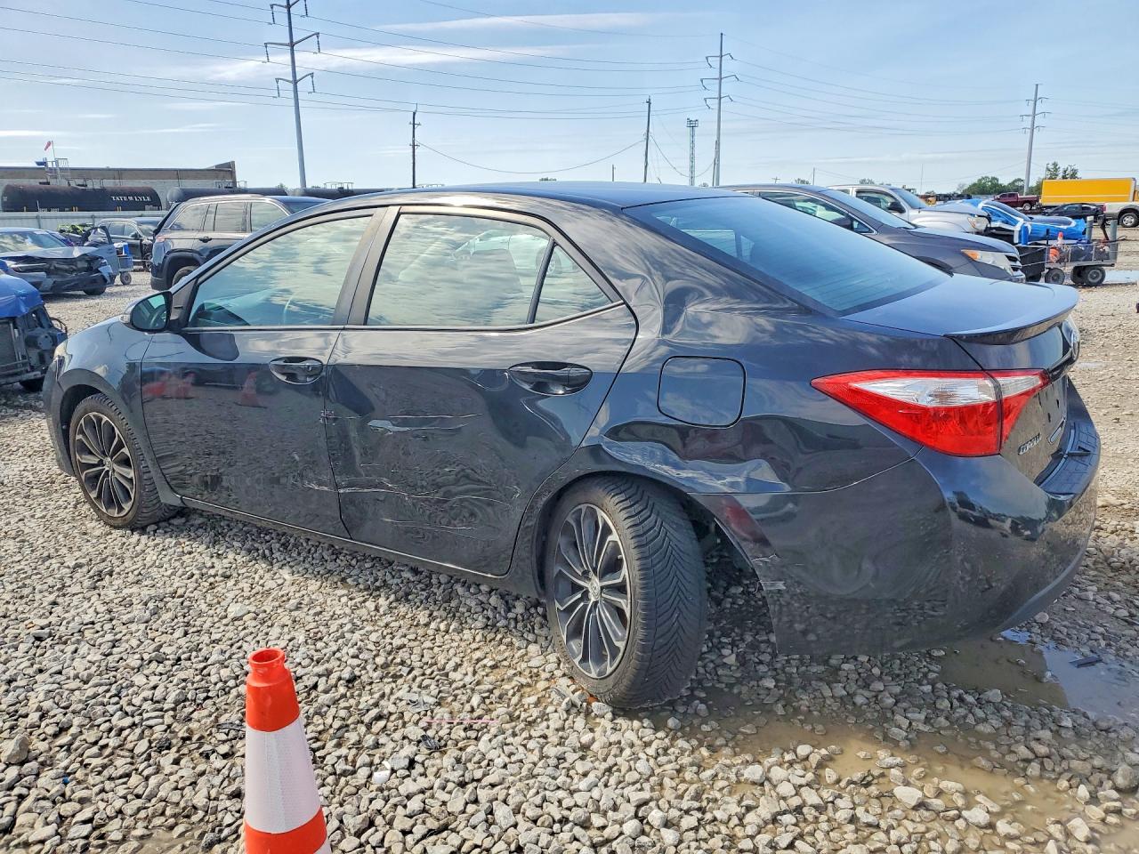 2015 Toyota Corolla S Plus Black vin: 2T1BURHE5FC248762