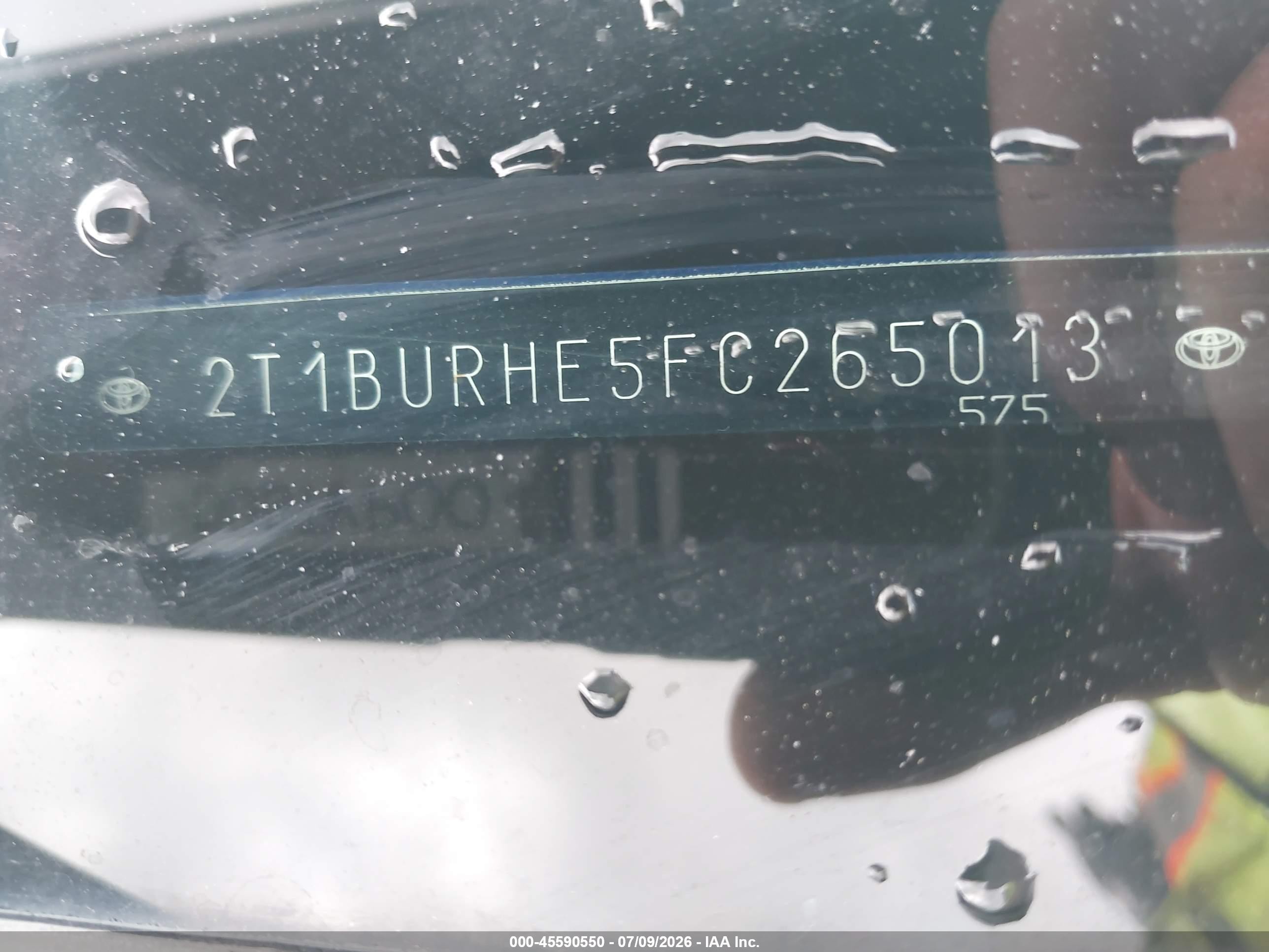 2015 Toyota Corolla S Plus Blue vin: 2T1BURHE5FC265013