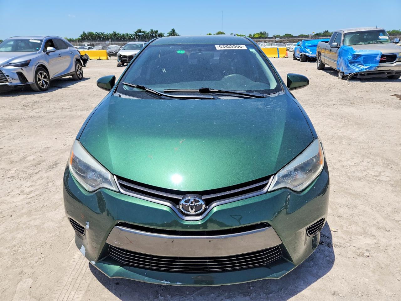 2015 Toyota Corolla Le Зеленый vin: 2T1BURHE5FC265786