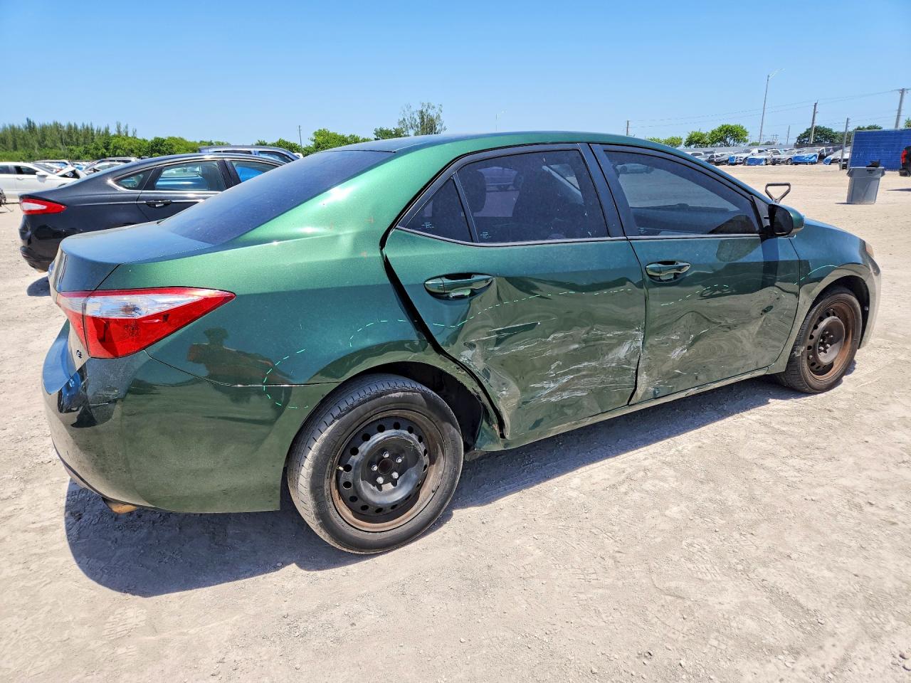 2015 Toyota Corolla Le Зеленый vin: 2T1BURHE5FC265786