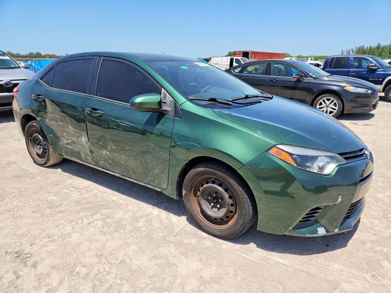 2015 Toyota Corolla Le Зеленый vin: 2T1BURHE5FC265786