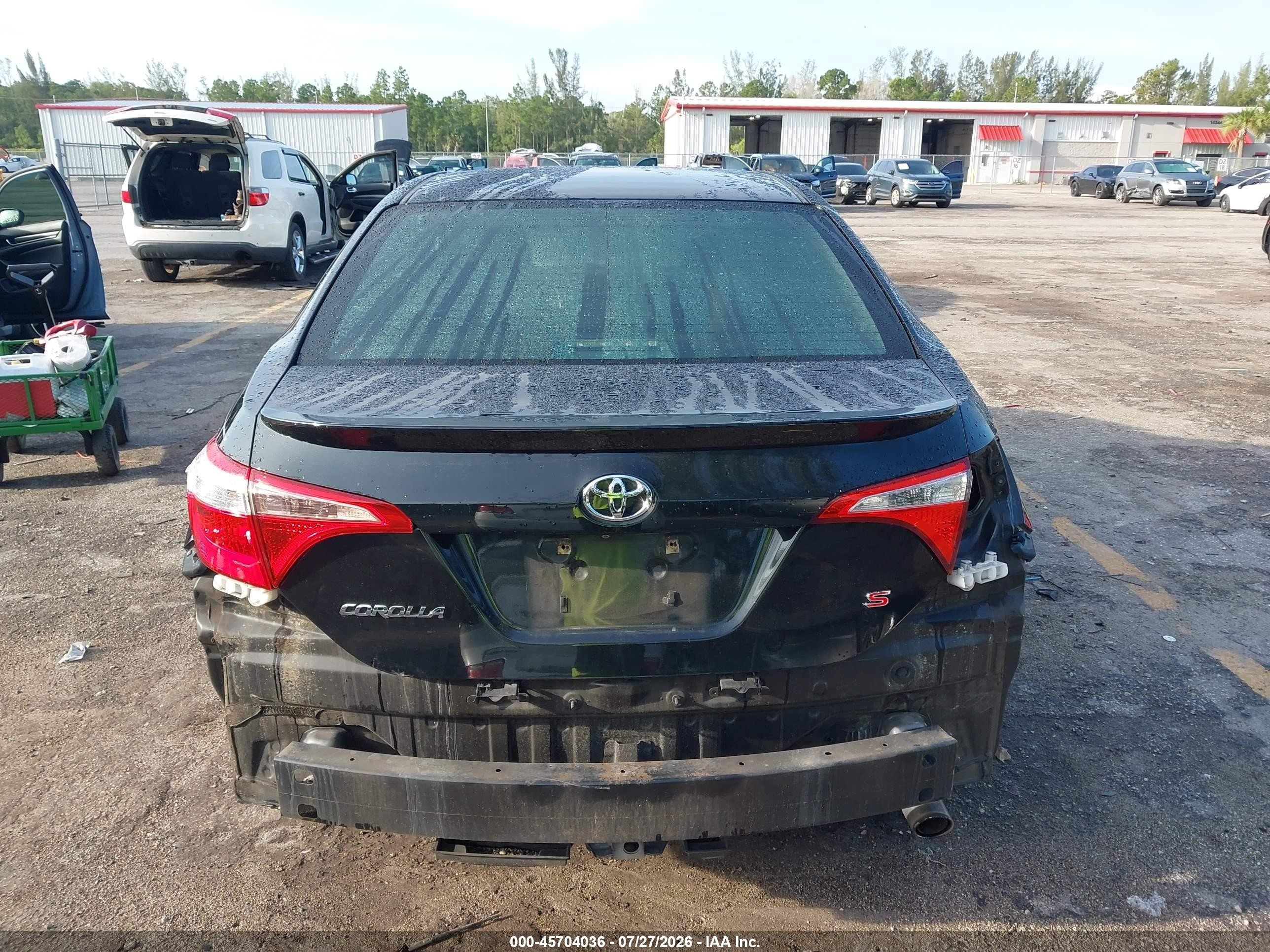 2015 Toyota Corolla S Plus Black vin: 2T1BURHE5FC285164