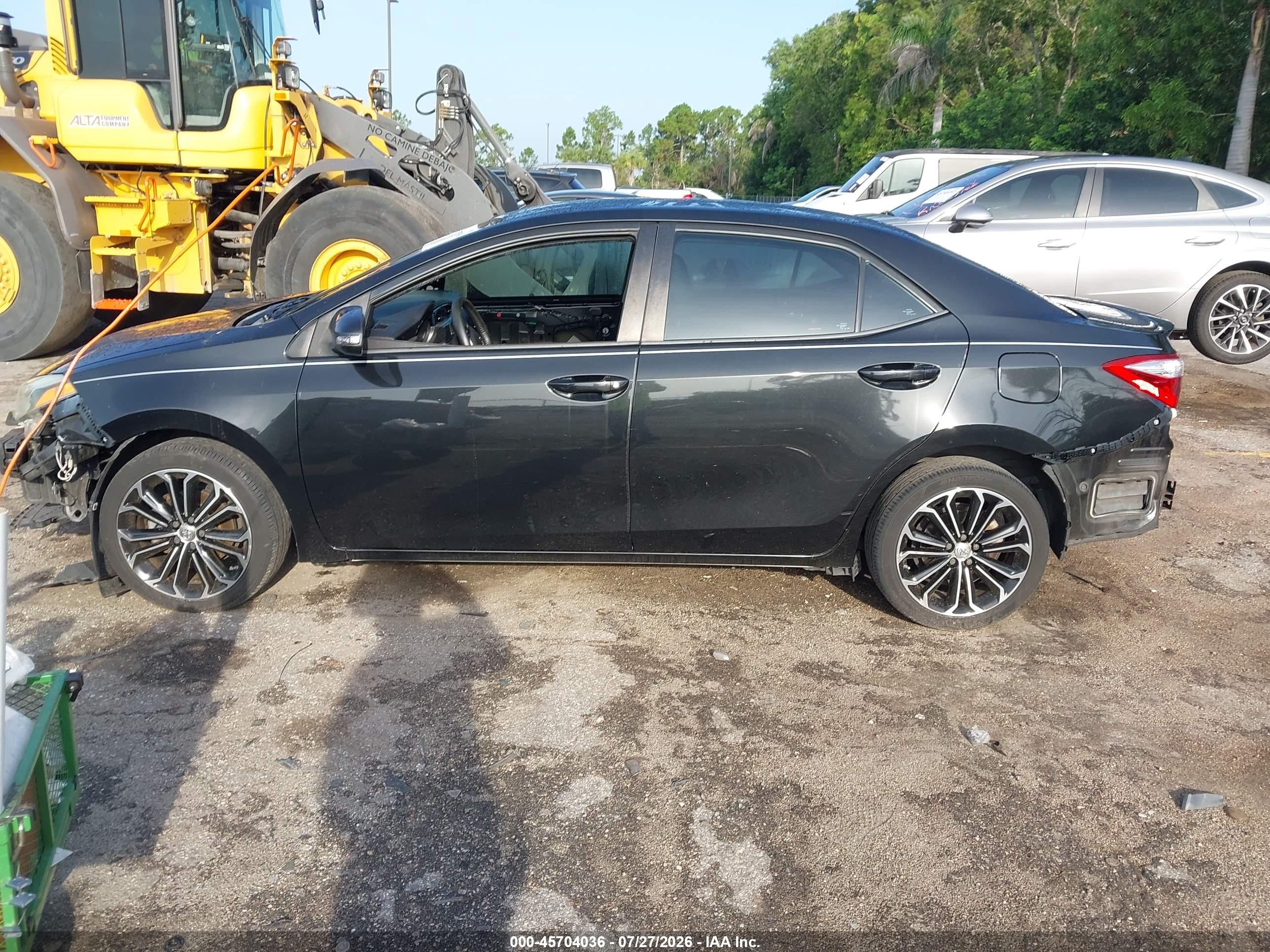 2015 Toyota Corolla S Plus Black vin: 2T1BURHE5FC285164