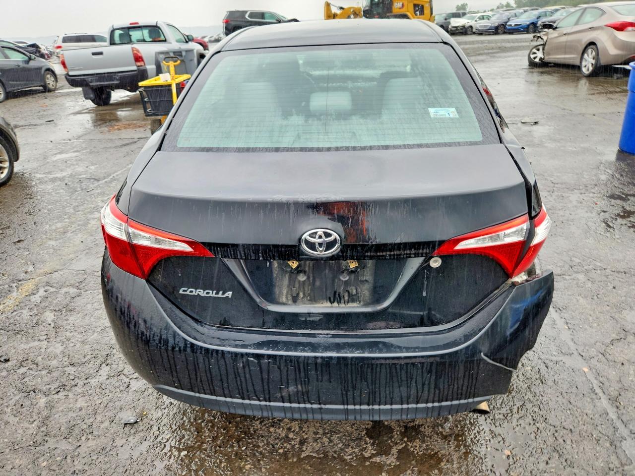 2015 Toyota Corolla L Black vin: 2T1BURHE5FC296309