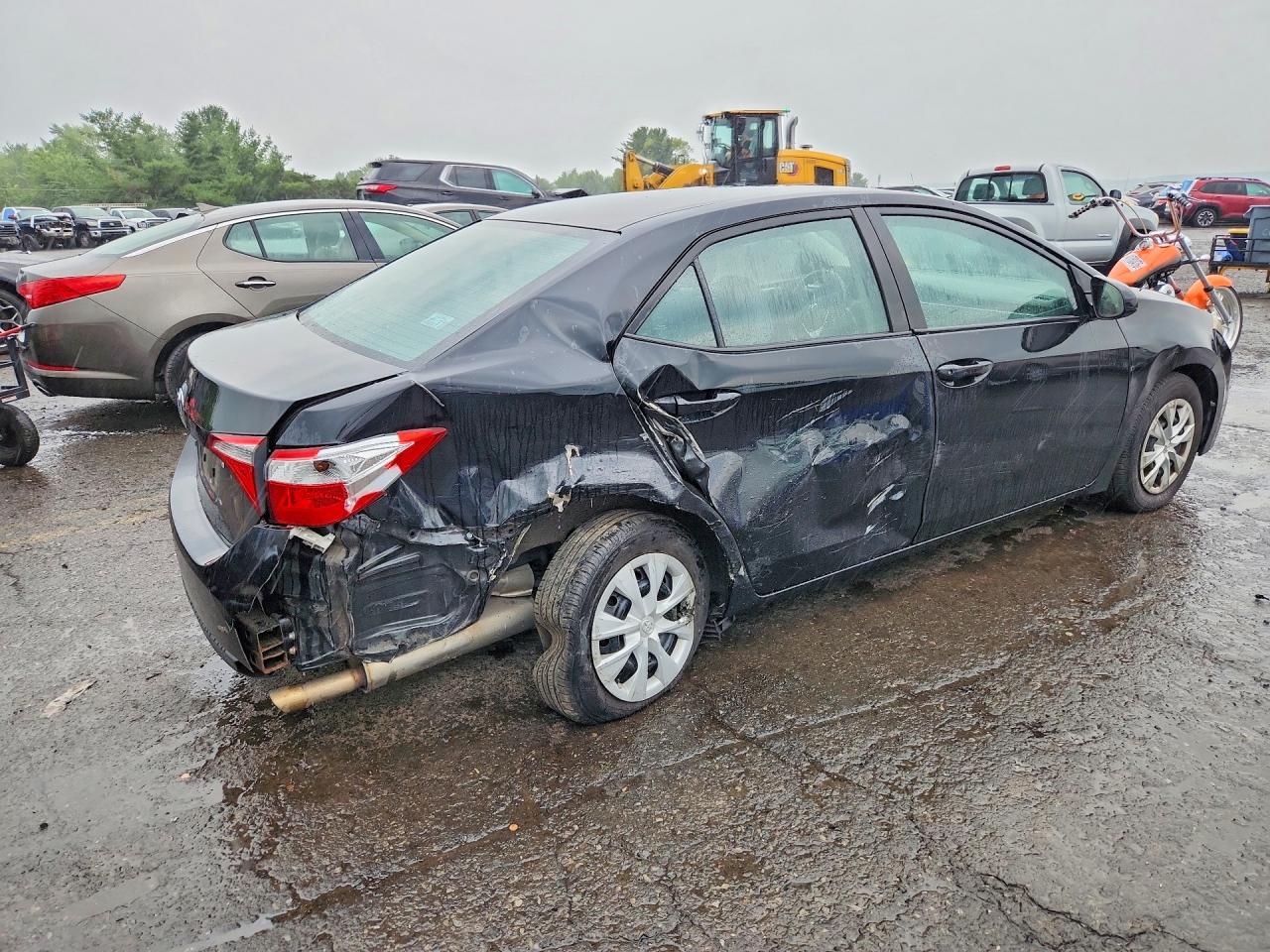 2015 Toyota Corolla L Black vin: 2T1BURHE5FC296309
