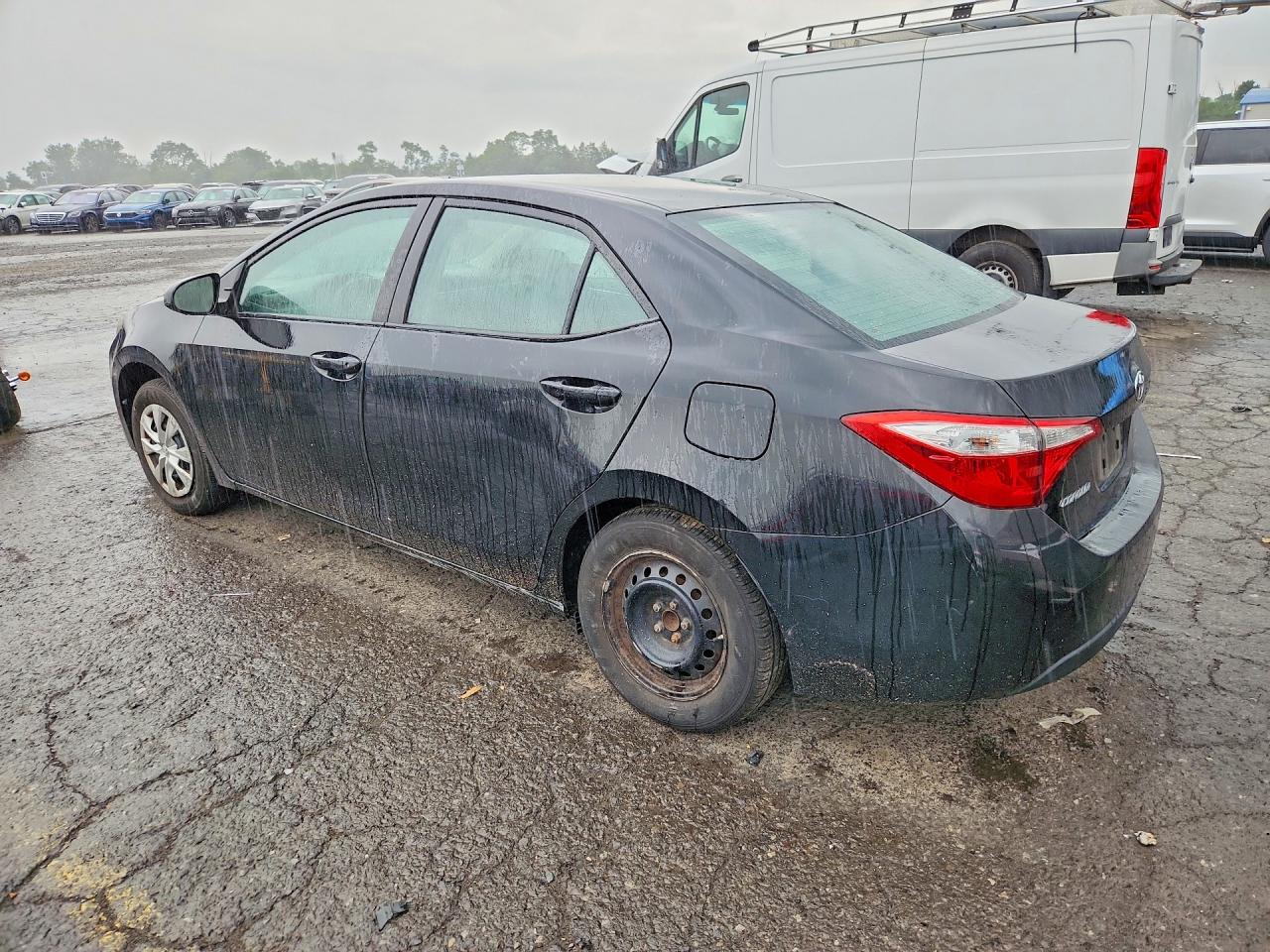 2015 Toyota Corolla L Black vin: 2T1BURHE5FC296309