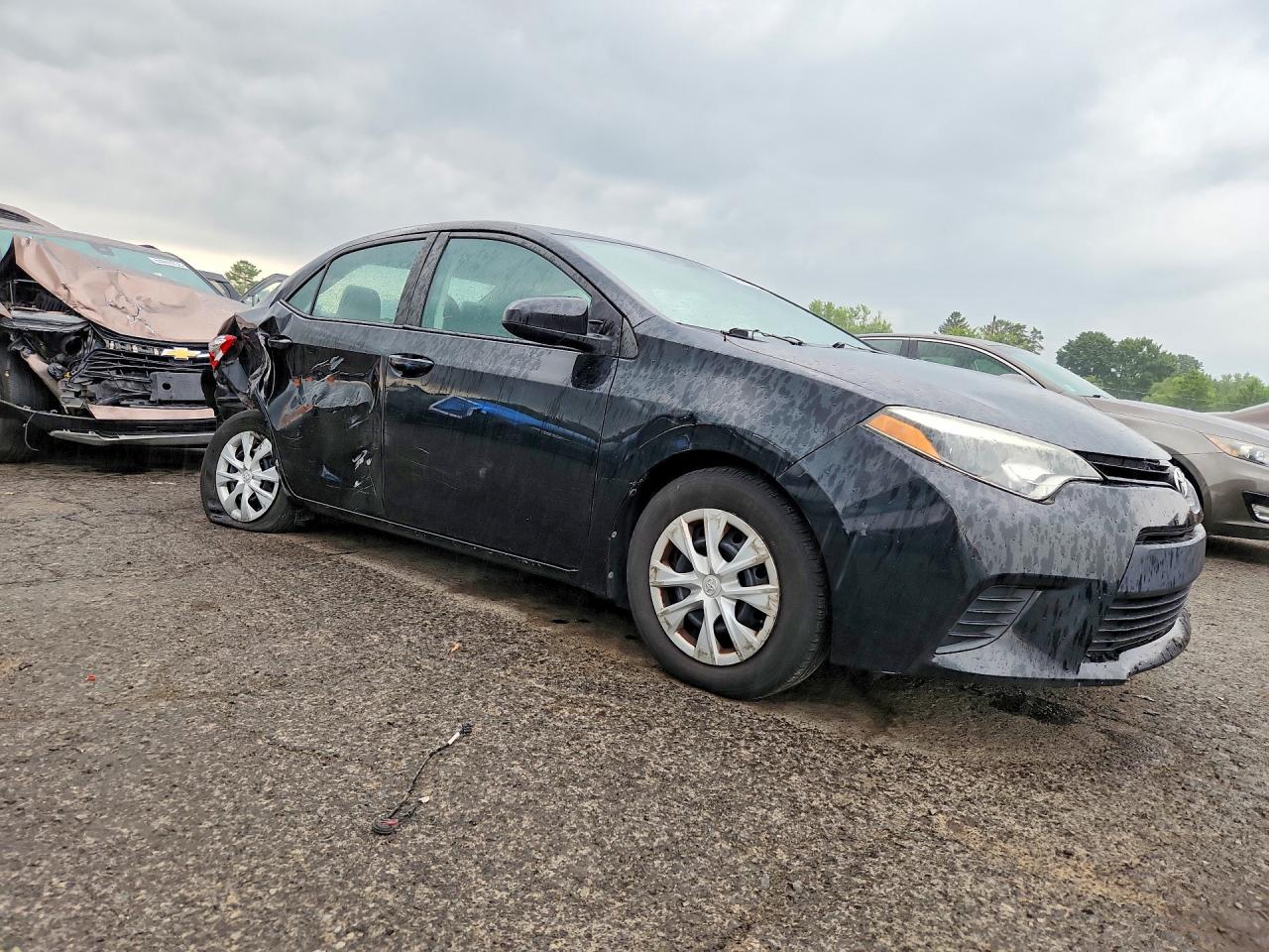 2015 Toyota Corolla L Black vin: 2T1BURHE5FC296309