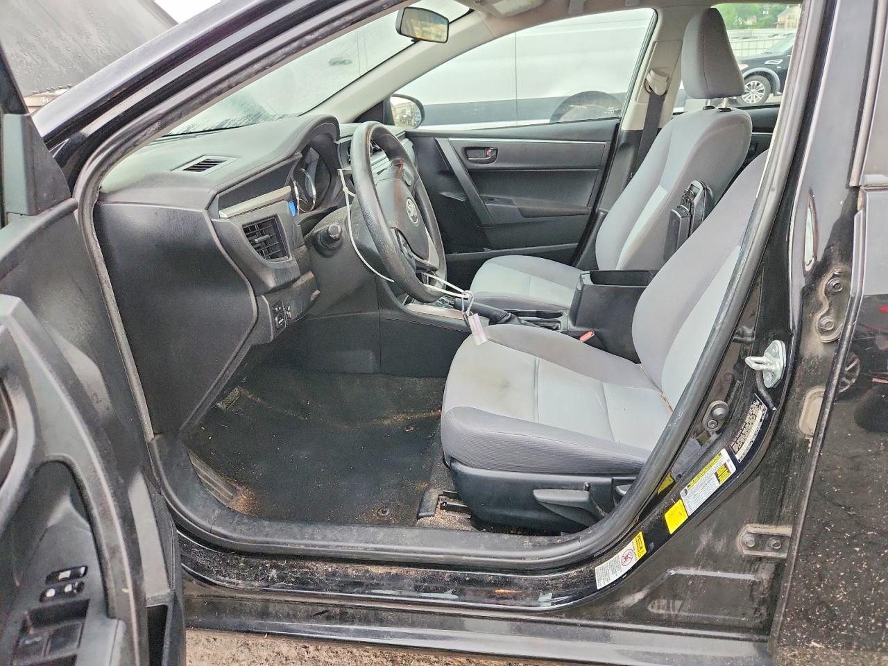2015 Toyota Corolla L Black vin: 2T1BURHE5FC296309