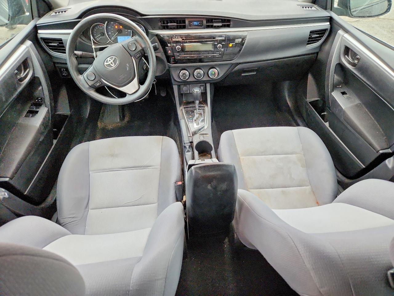 2015 Toyota Corolla L Black vin: 2T1BURHE5FC296309