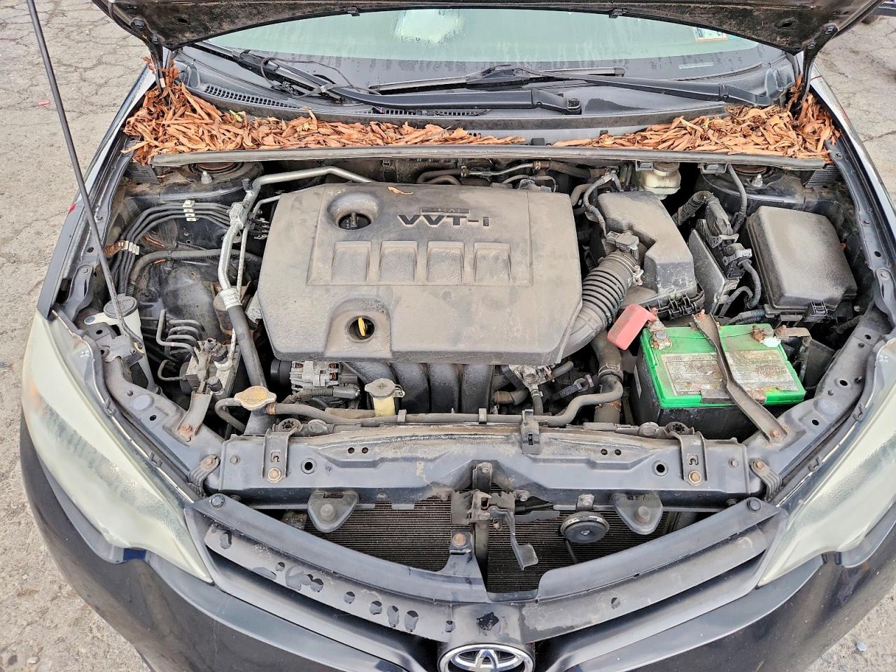 2015 Toyota Corolla L Black vin: 2T1BURHE5FC296309