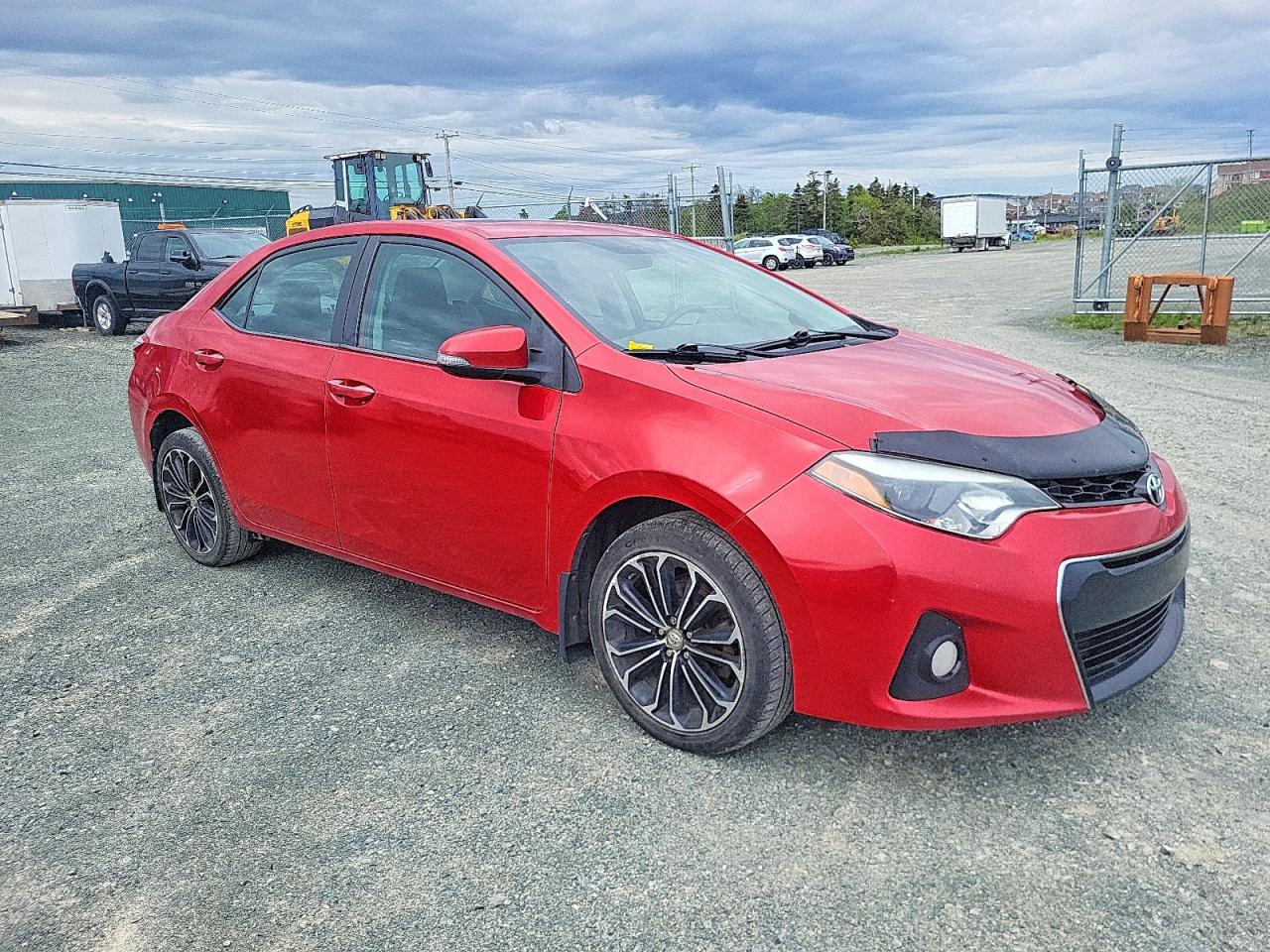 2015 Toyota Corolla L Red vin: 2T1BURHE5FC297041