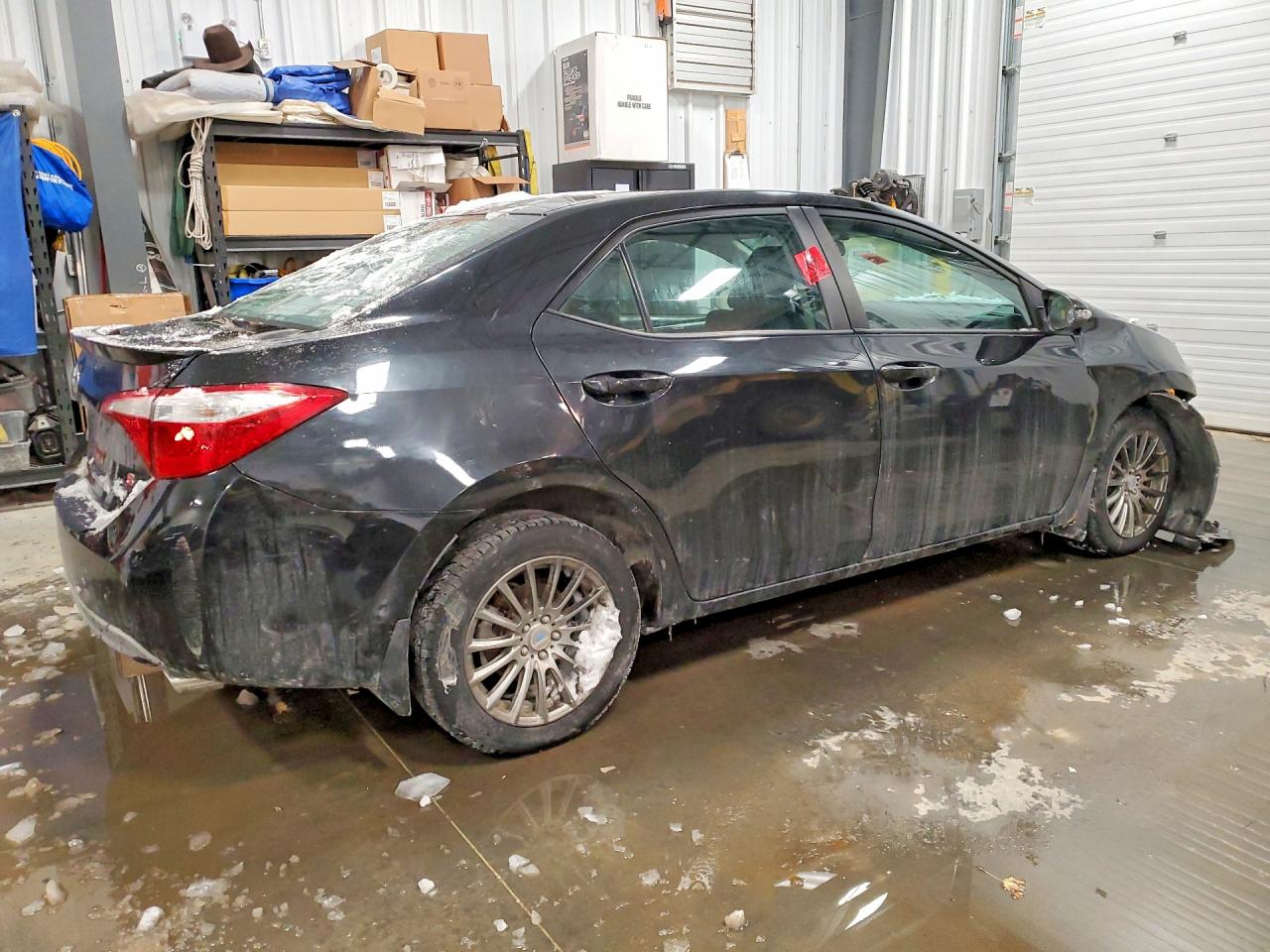 2015 Toyota Corolla L Black vin: 2T1BURHE5FC300052
