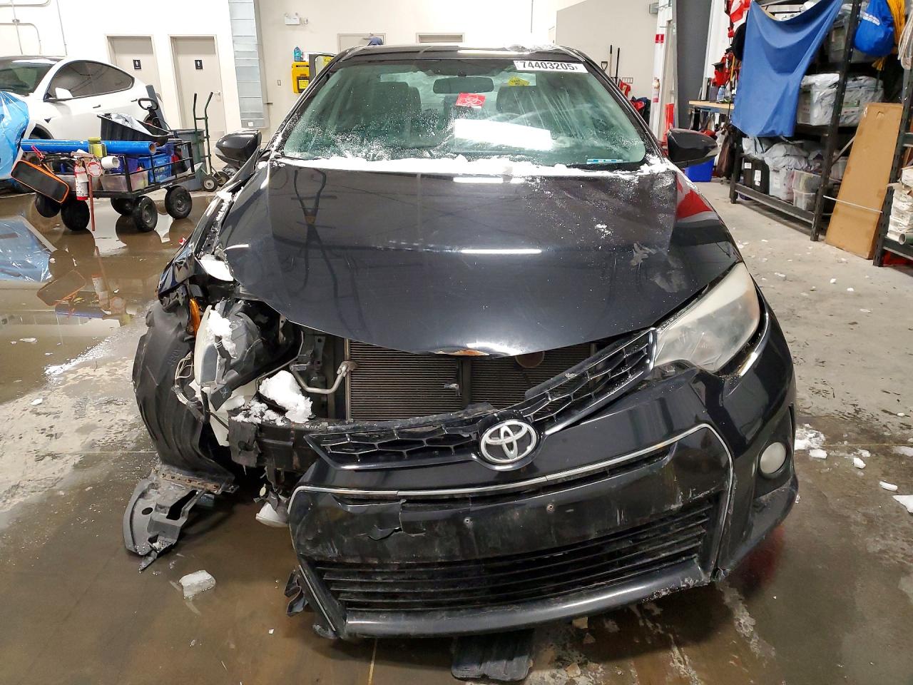 2015 Toyota Corolla L Black vin: 2T1BURHE5FC300052