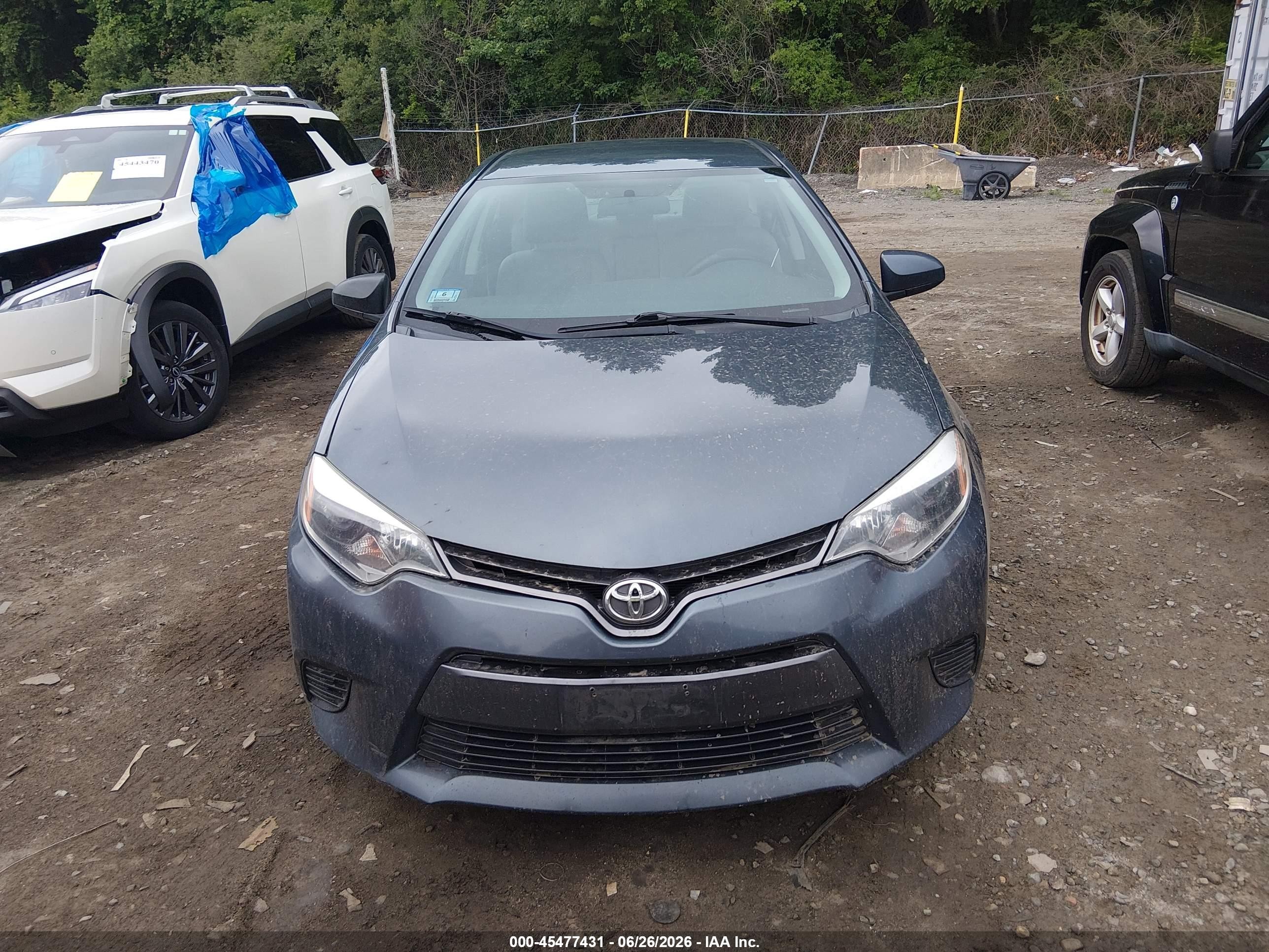 2015 Toyota Corolla Le Blue vin: 2T1BURHE5FC324321