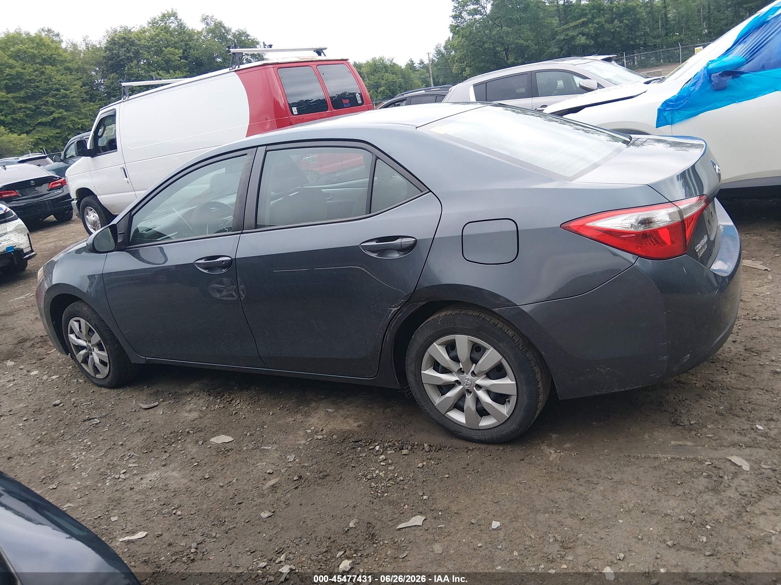 2015 Toyota Corolla Le Blue vin: 2T1BURHE5FC324321