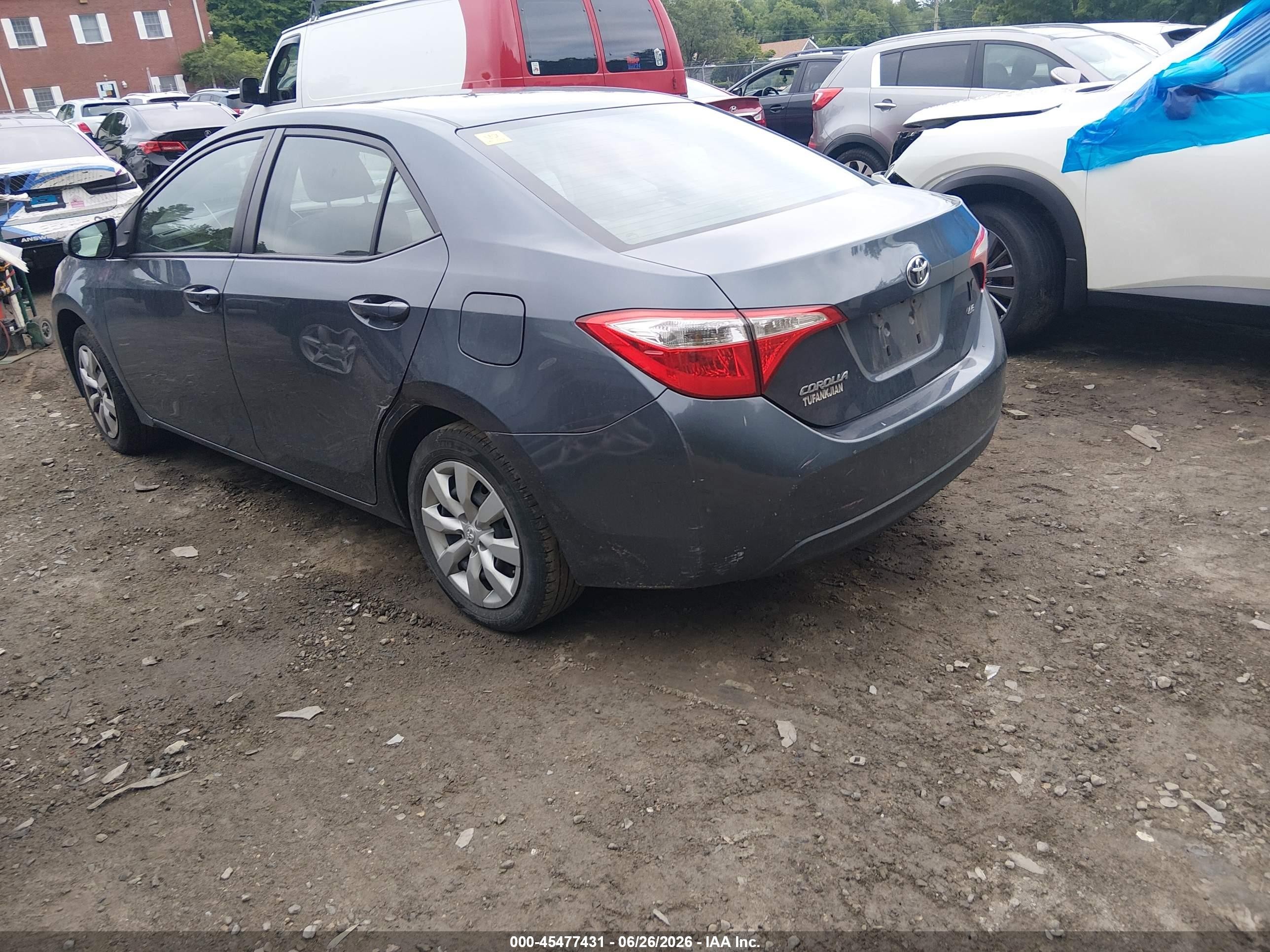 2015 Toyota Corolla Le Blue vin: 2T1BURHE5FC324321