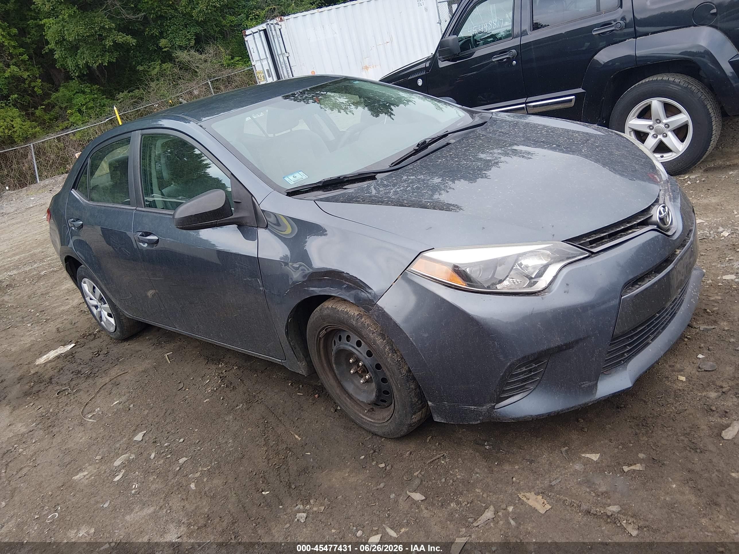 2015 Toyota Corolla Le Blue vin: 2T1BURHE5FC324321