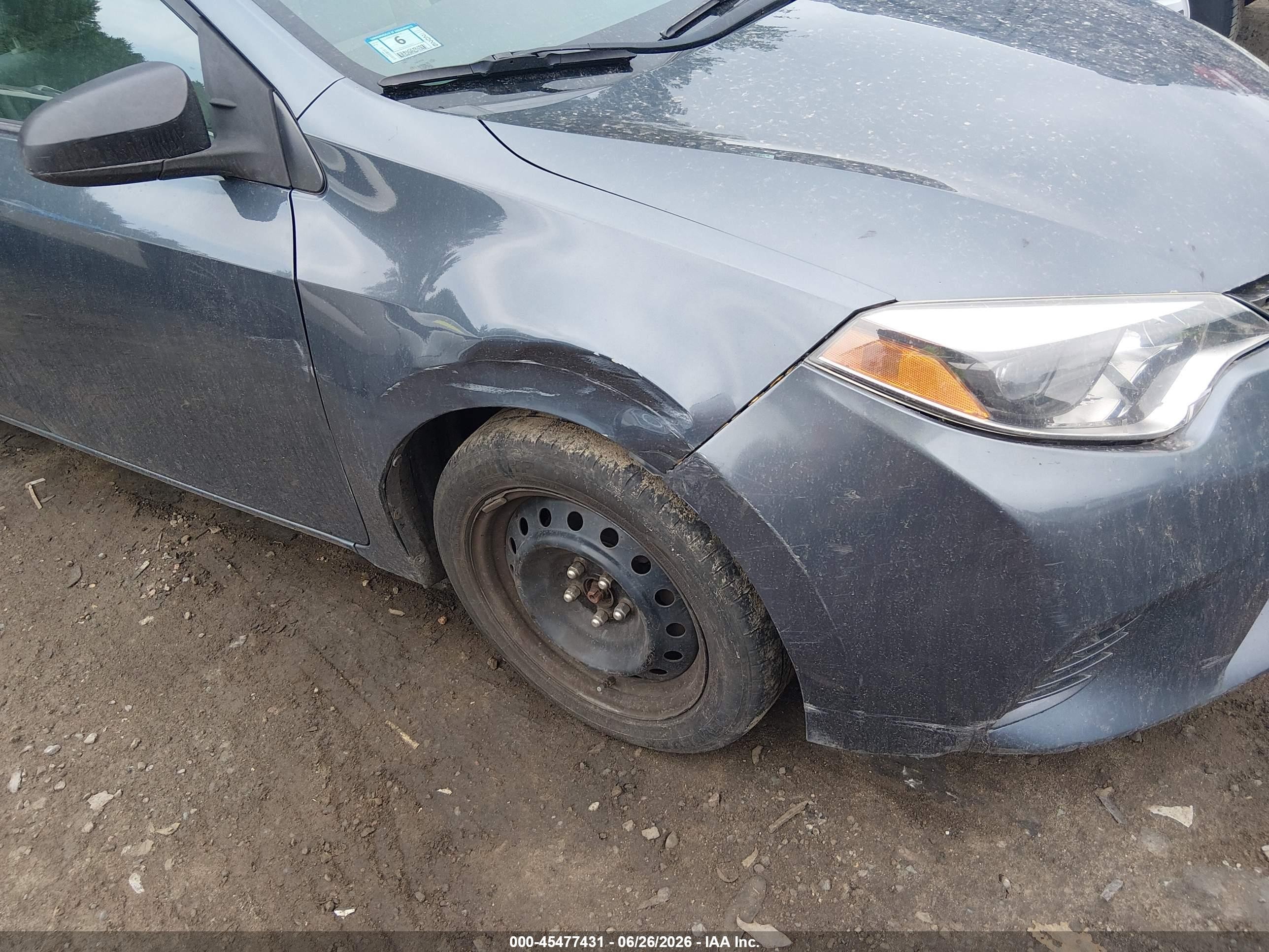 2015 Toyota Corolla Le Blue vin: 2T1BURHE5FC324321