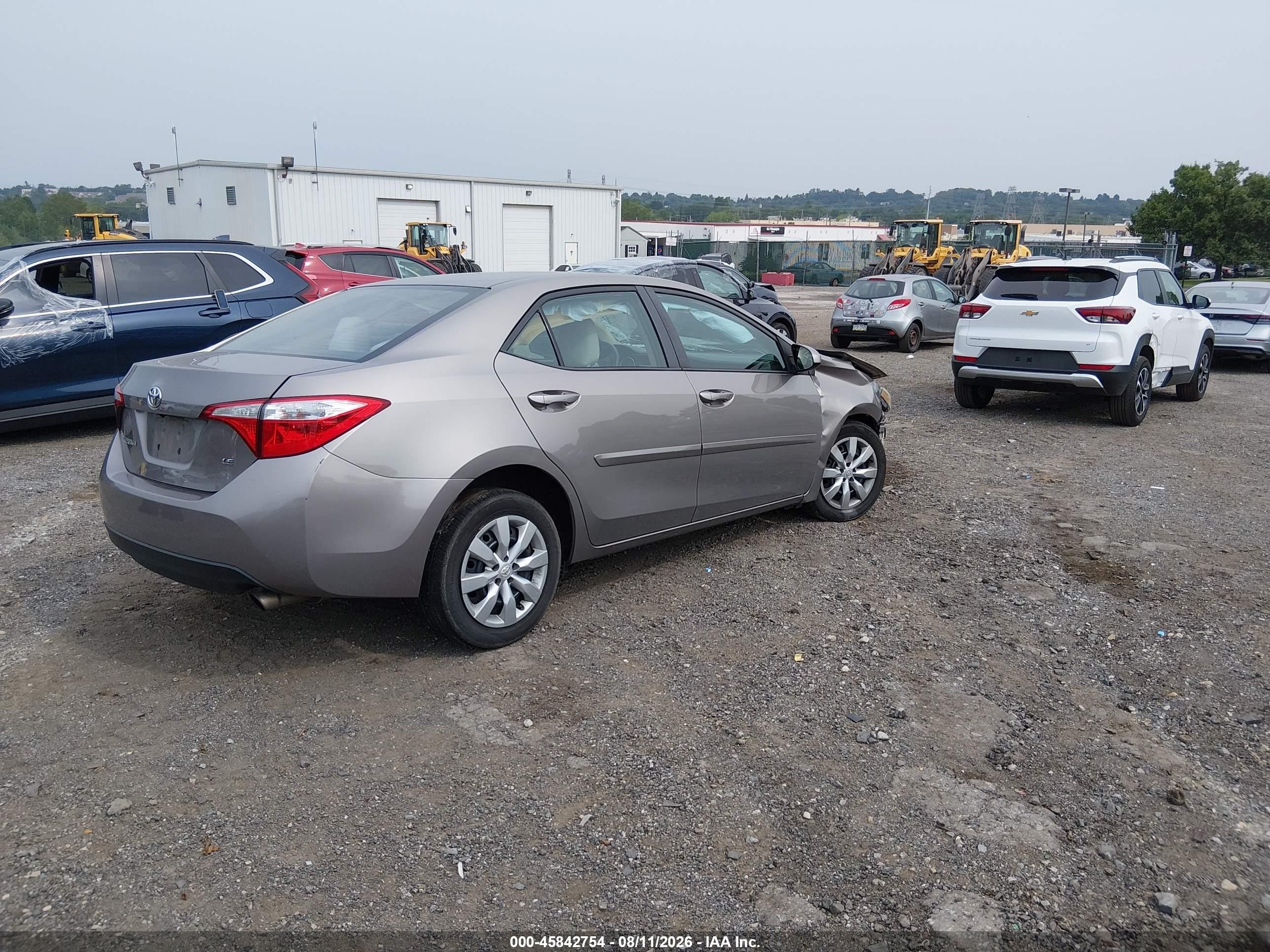 2015 Toyota Corolla Le Silver vin: 2T1BURHE5FC331625