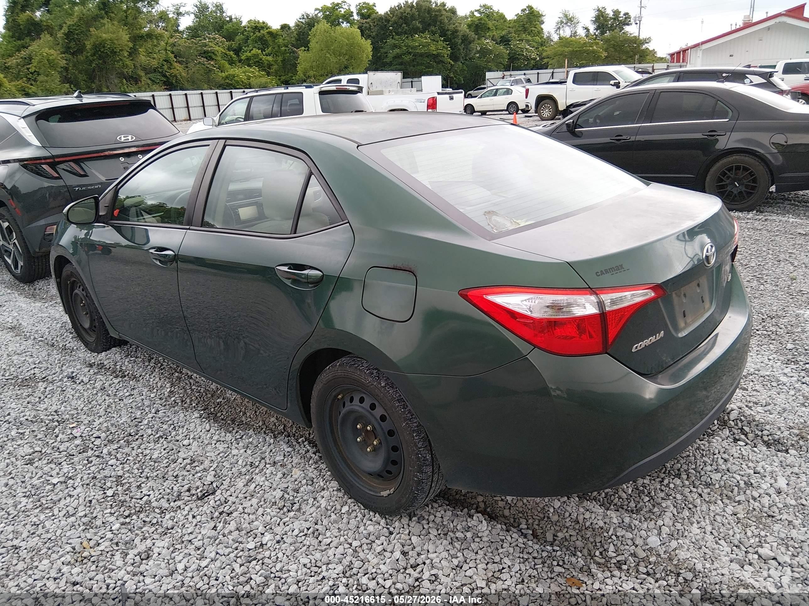 2015 Toyota Corolla Le Green vin: 2T1BURHE5FC344696