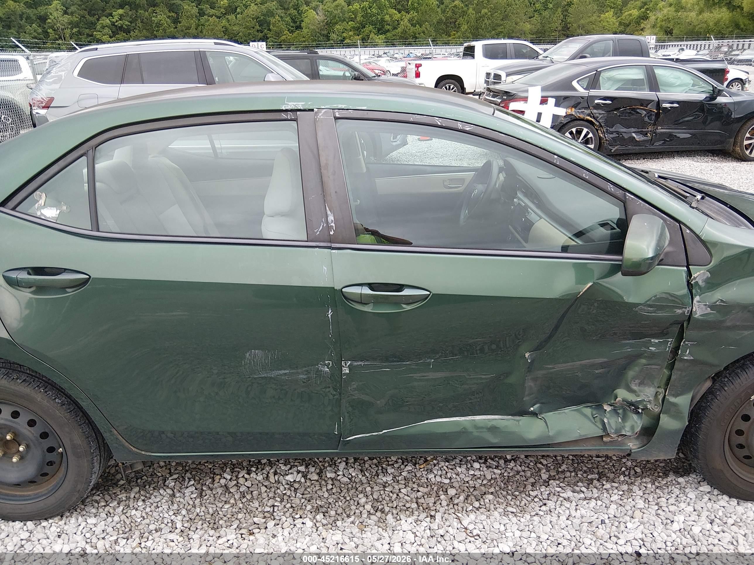 2015 Toyota Corolla Le Green vin: 2T1BURHE5FC344696