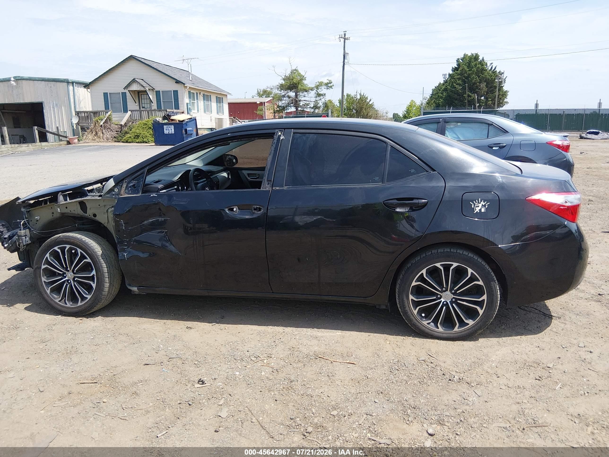 2015 Toyota Corolla Le Black vin: 2T1BURHE5FC359831