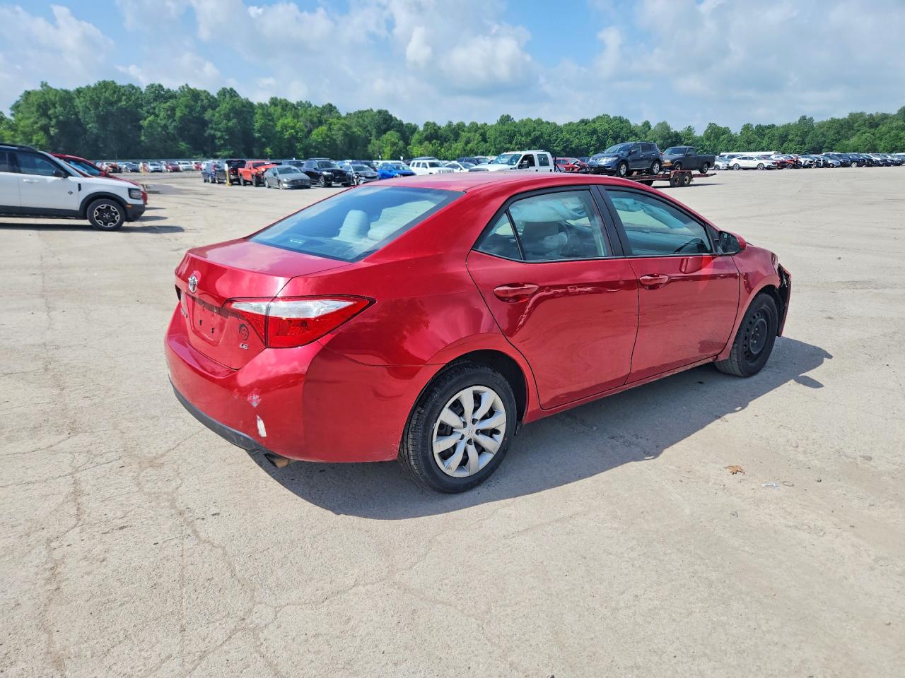 2015 Toyota Corolla Le Burgundy vin: 2T1BURHE5FC360056
