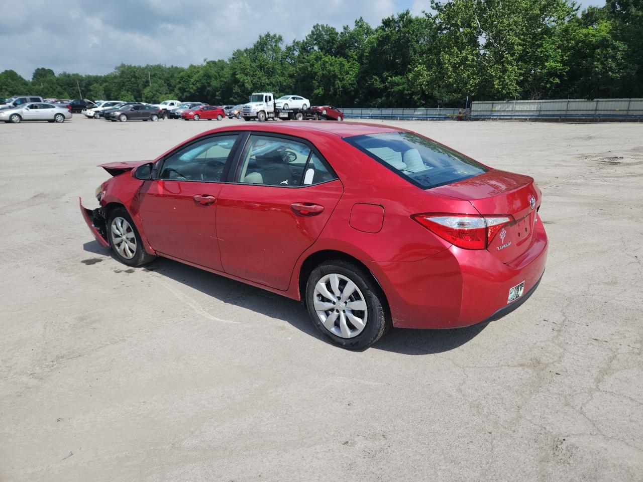 2015 Toyota Corolla Le Burgundy vin: 2T1BURHE5FC360056