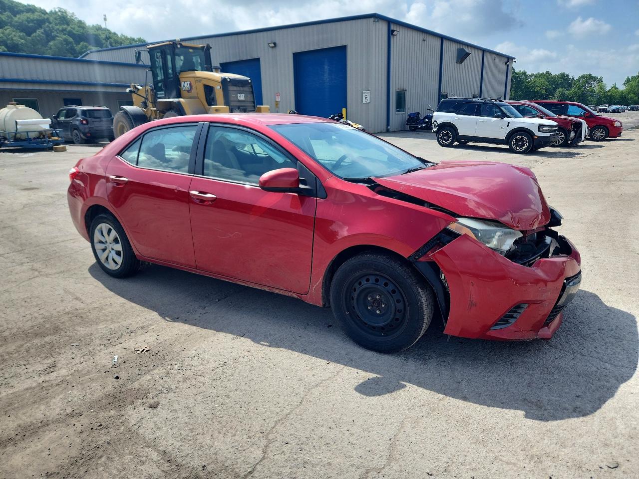 2015 Toyota Corolla Le Burgundy vin: 2T1BURHE5FC360056