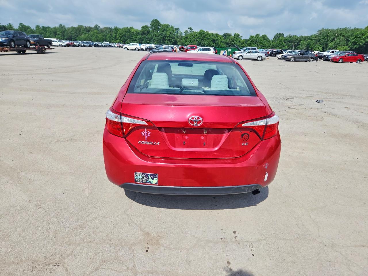 2015 Toyota Corolla Le Burgundy vin: 2T1BURHE5FC360056