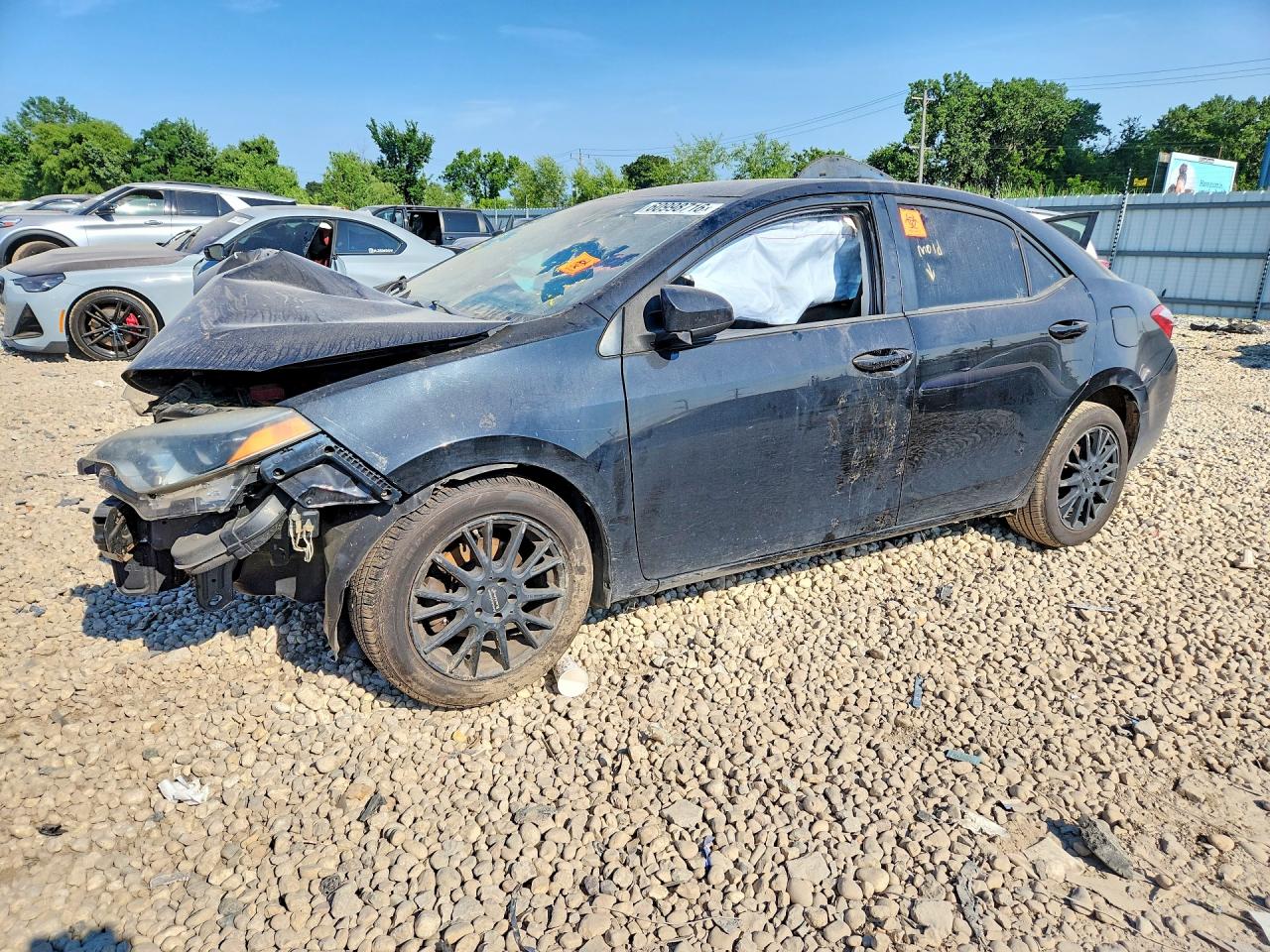 2015 Toyota Corolla Le Черный vin: 2T1BURHE5FC366228