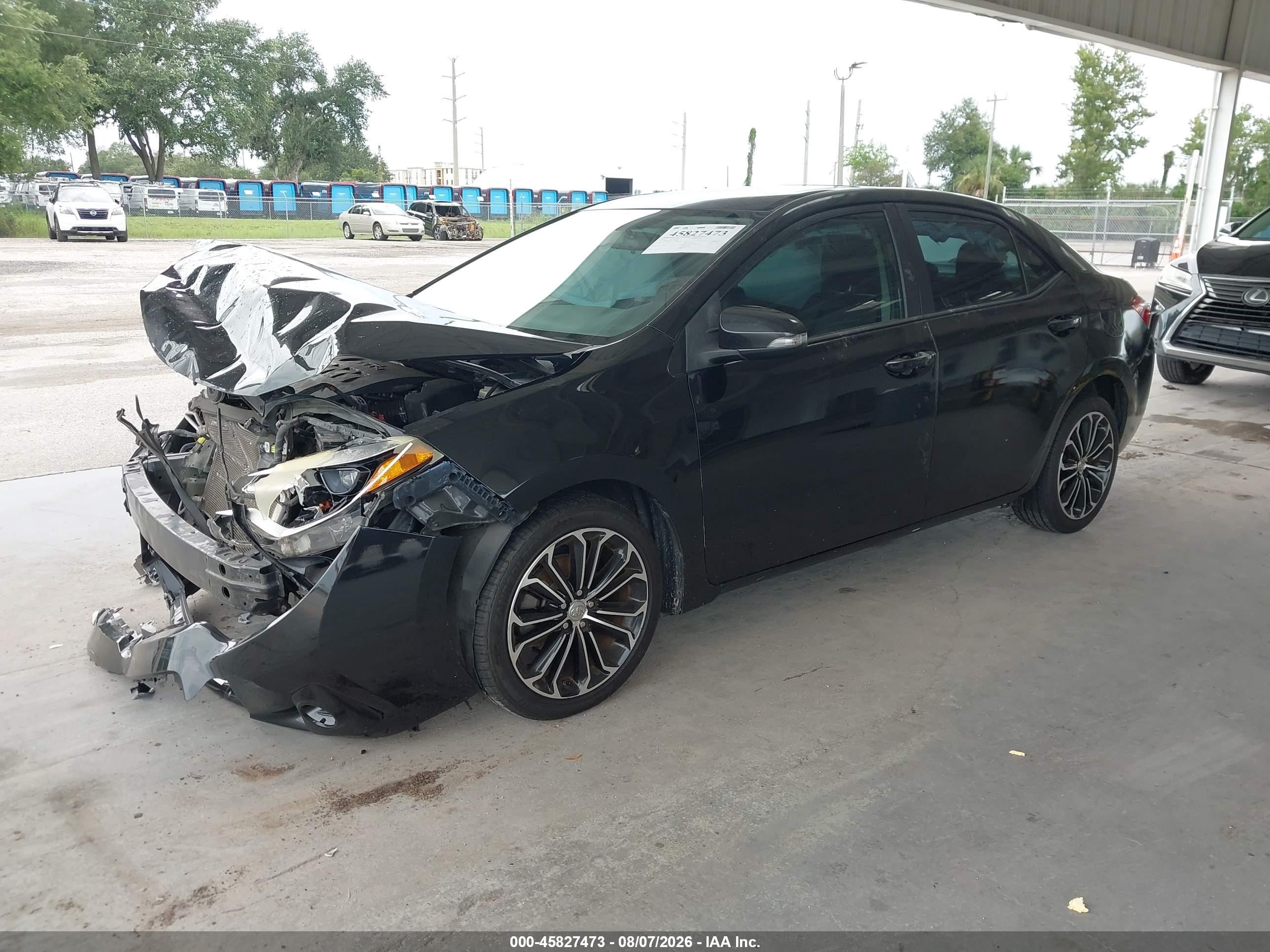 2015 Toyota Corolla S Plus Black vin: 2T1BURHE5FC371008